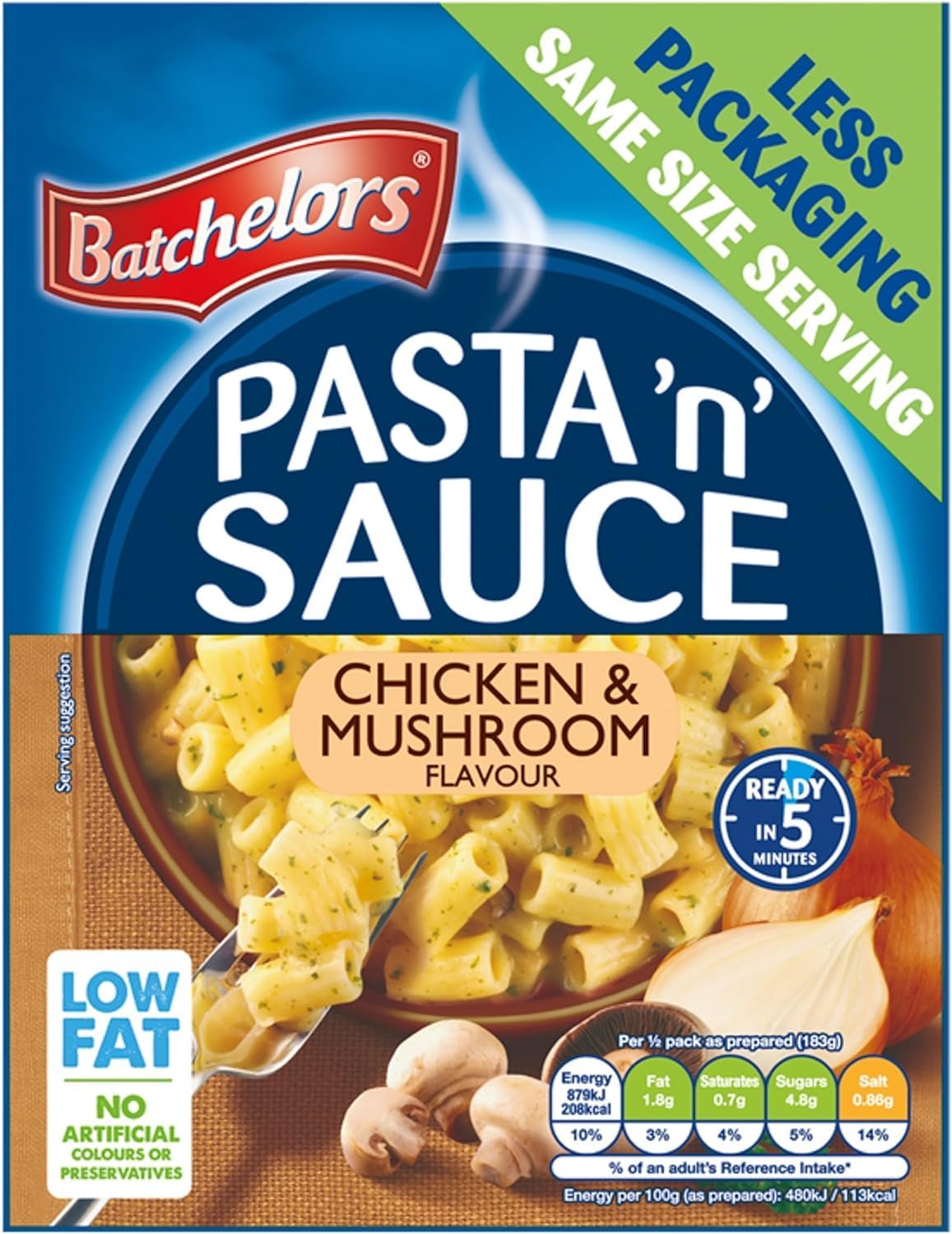 Batchelors Pasta 'n' Sauce Chicken & Mushroom Flavour Instant Pasta Meal, 99g 5
