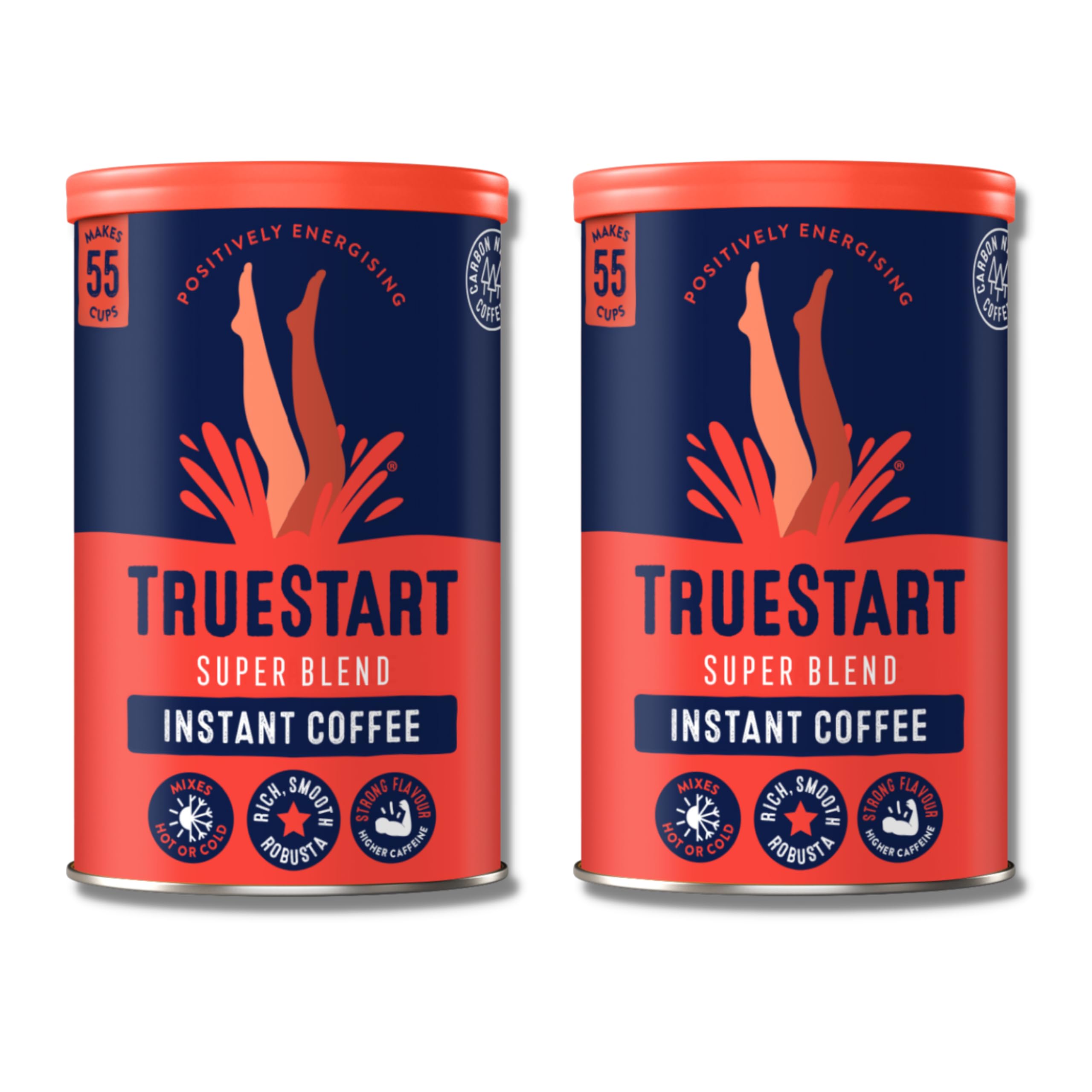 TrueStart Barista Grade Super Blend Strong Instant Coffee – 2 x 100g