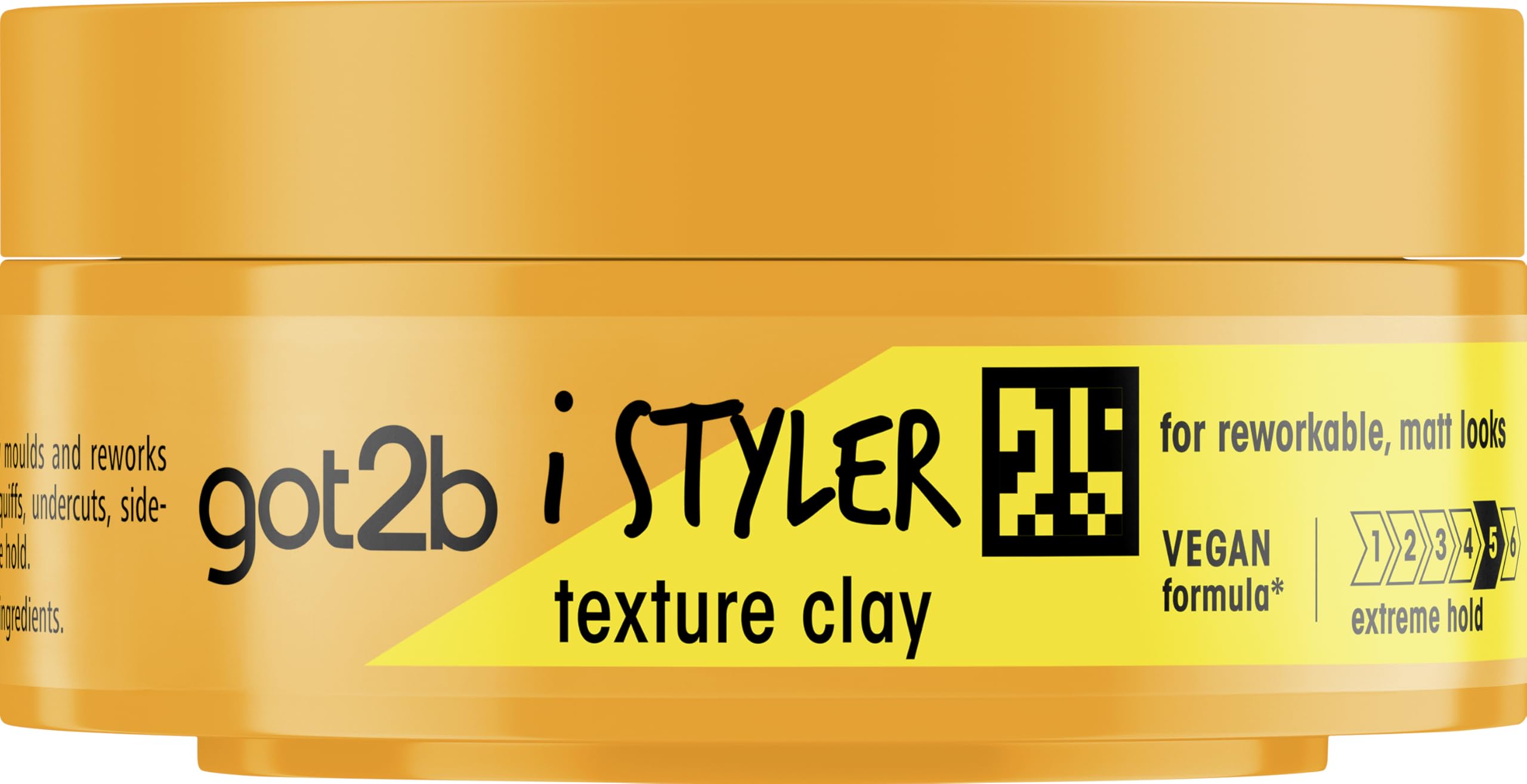Got2B iStyler Texture Clay - Strong Hold, Matt Finish, Vegan Formula, 75ml