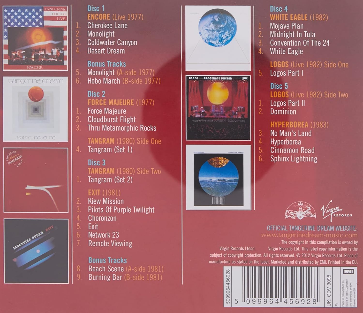 Tangerine Dream - The Virgin Years: 1977-1983 [Audio CD]