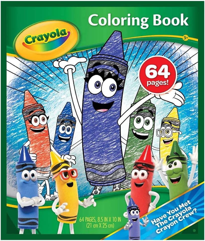 Crayola - 64 Page Colouring Book with Crayola Characters Activity Book