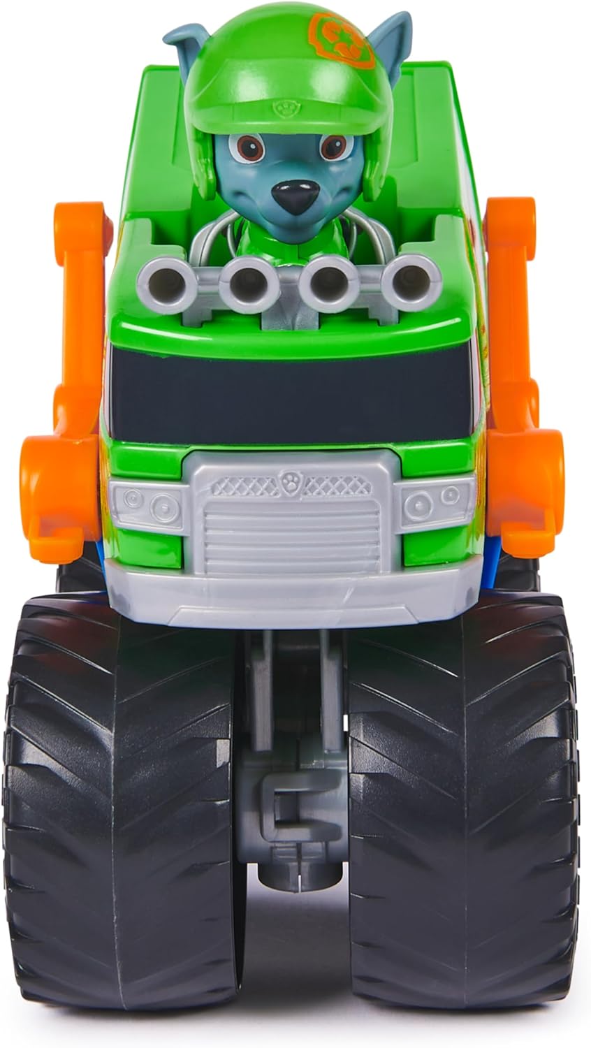 Paw Patrol: Rescue Wheels Rocky’s Recycle Truck - Projectile Launcher Toy with Action Figure 4