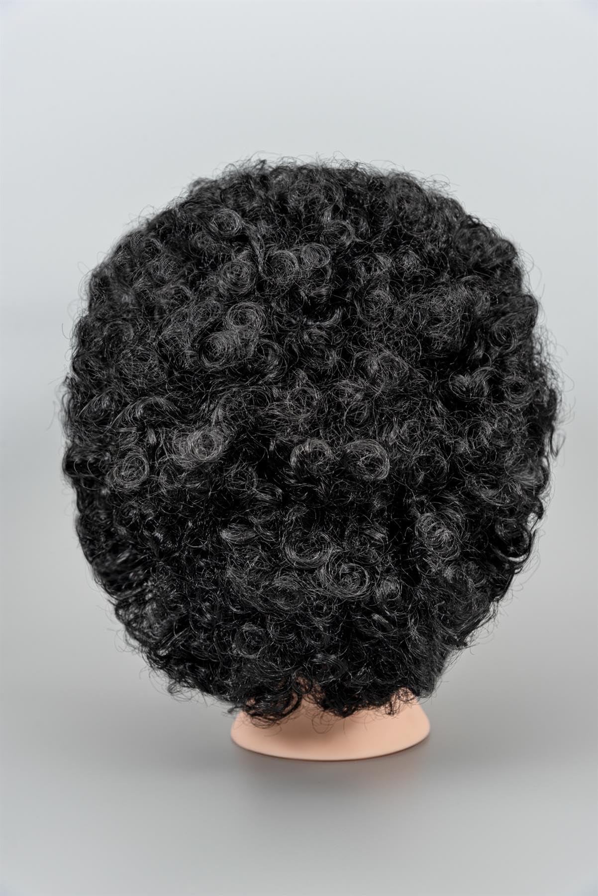 SHATCHI Afro Wig Curly Bouncy Black for 60s 70s 80s Theme Party Costume Disco Dress Up 6