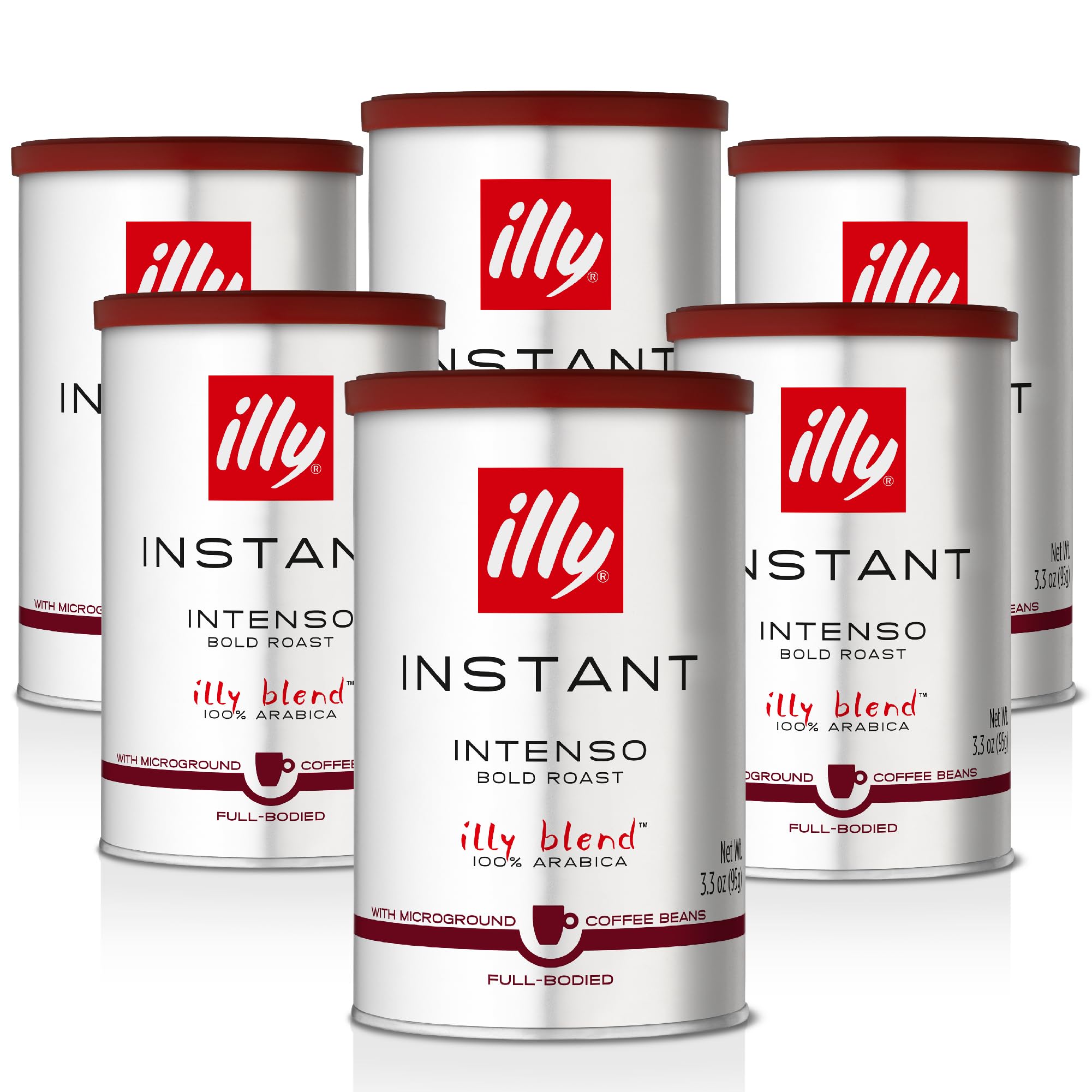 illy - Instant Coffee - Intenso Dark Roast - 100g - 100\u0025 Arabica Beans