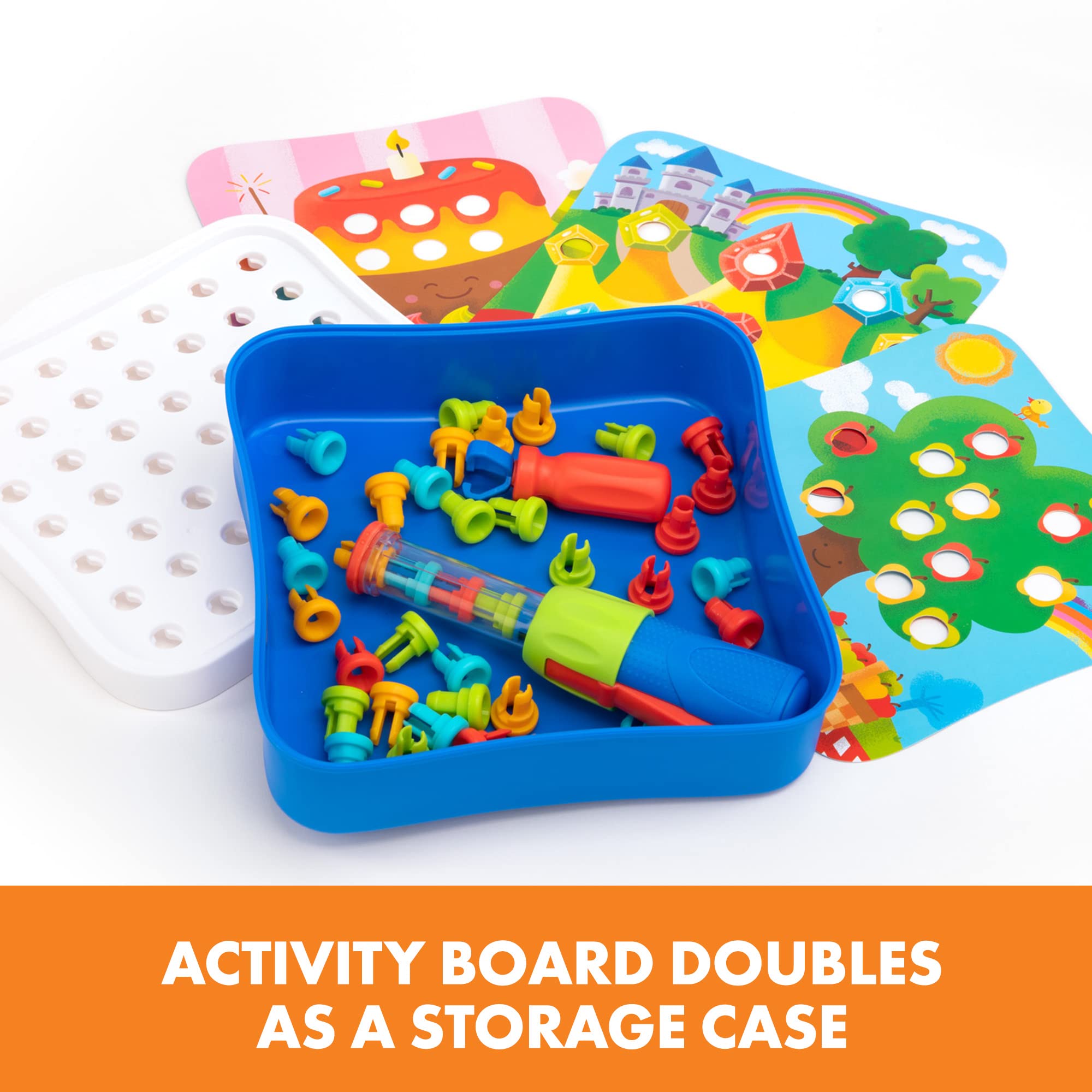 Learning Resources Design & Drill Rivet Pop Workshop - STEM Playset for Ages 3+ 5