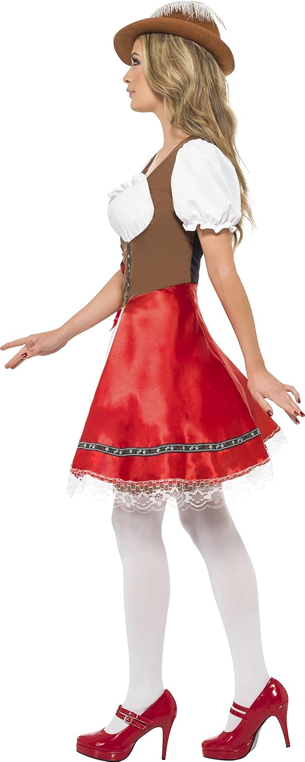 Smiffys Bavarian Wench Costume - Women's Dress with Attached Apron 4