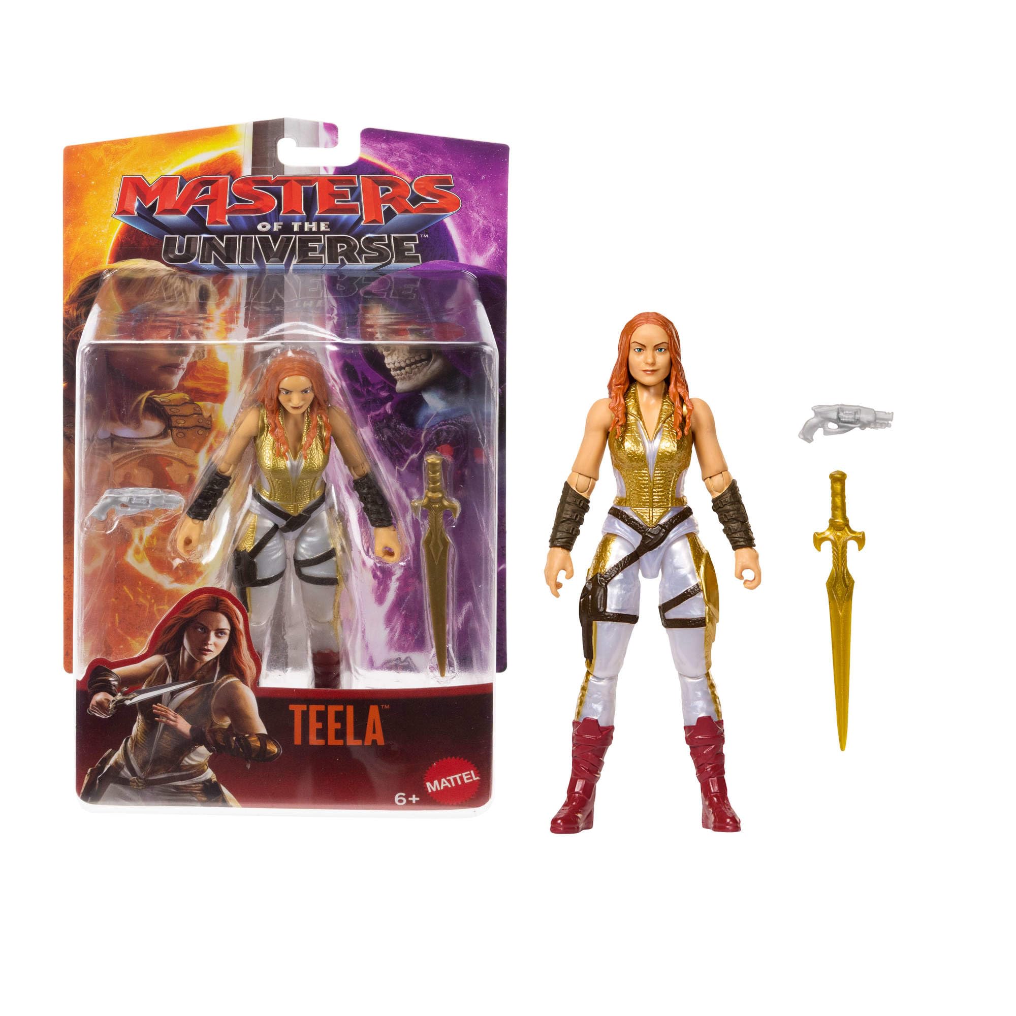 Masters of the Universe Teela 5.5 Inch Action Figure Toy from 2026 Movie | 14 Points of Articulation