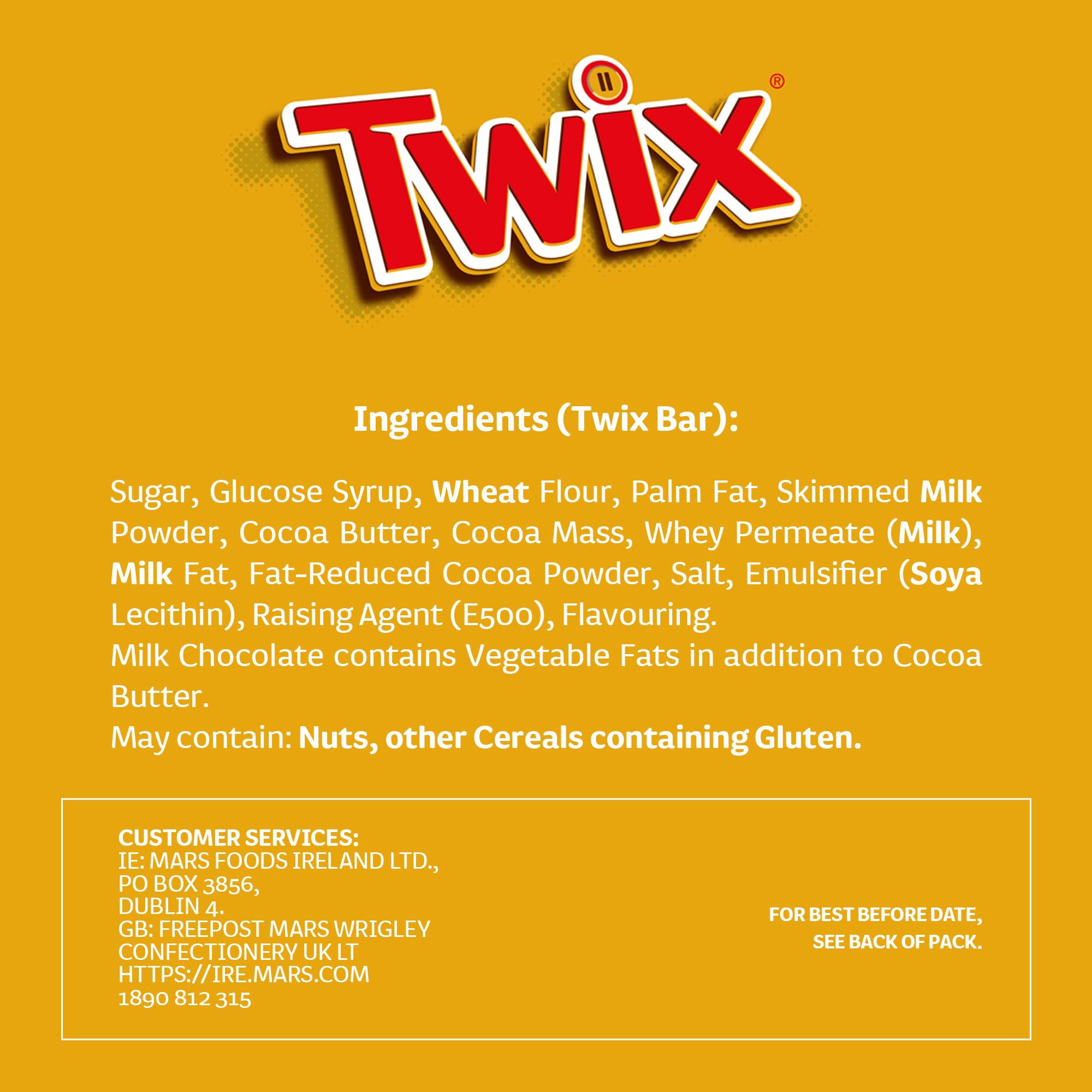 Twix Chocolate Bars, Caramel & Milk Chocolate Biscuits, 9 x 40g Multipack 4