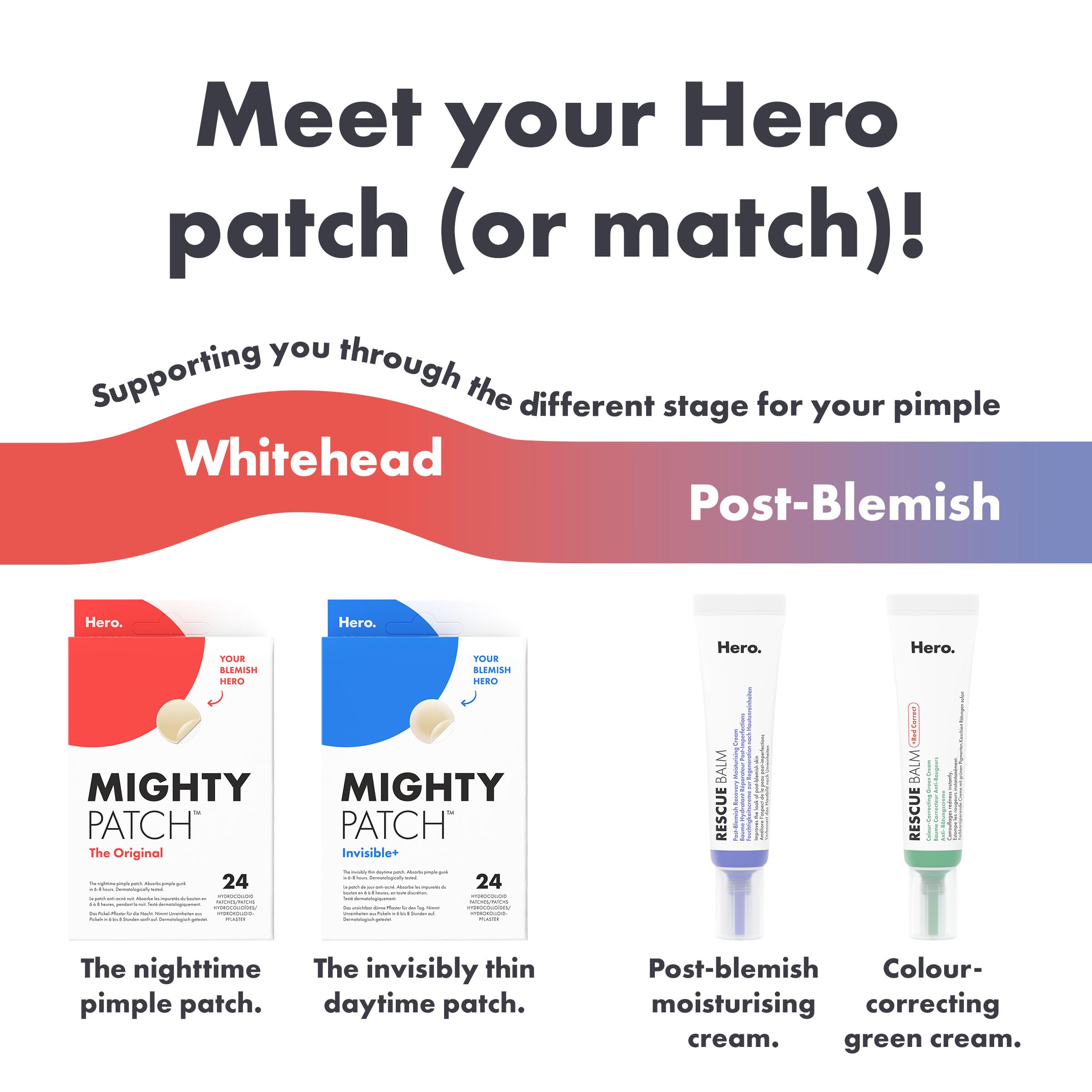 Hero Cosmetics - Mighty Patch Day + Night Hydrocolloid Acne Patches (24 Count) 6