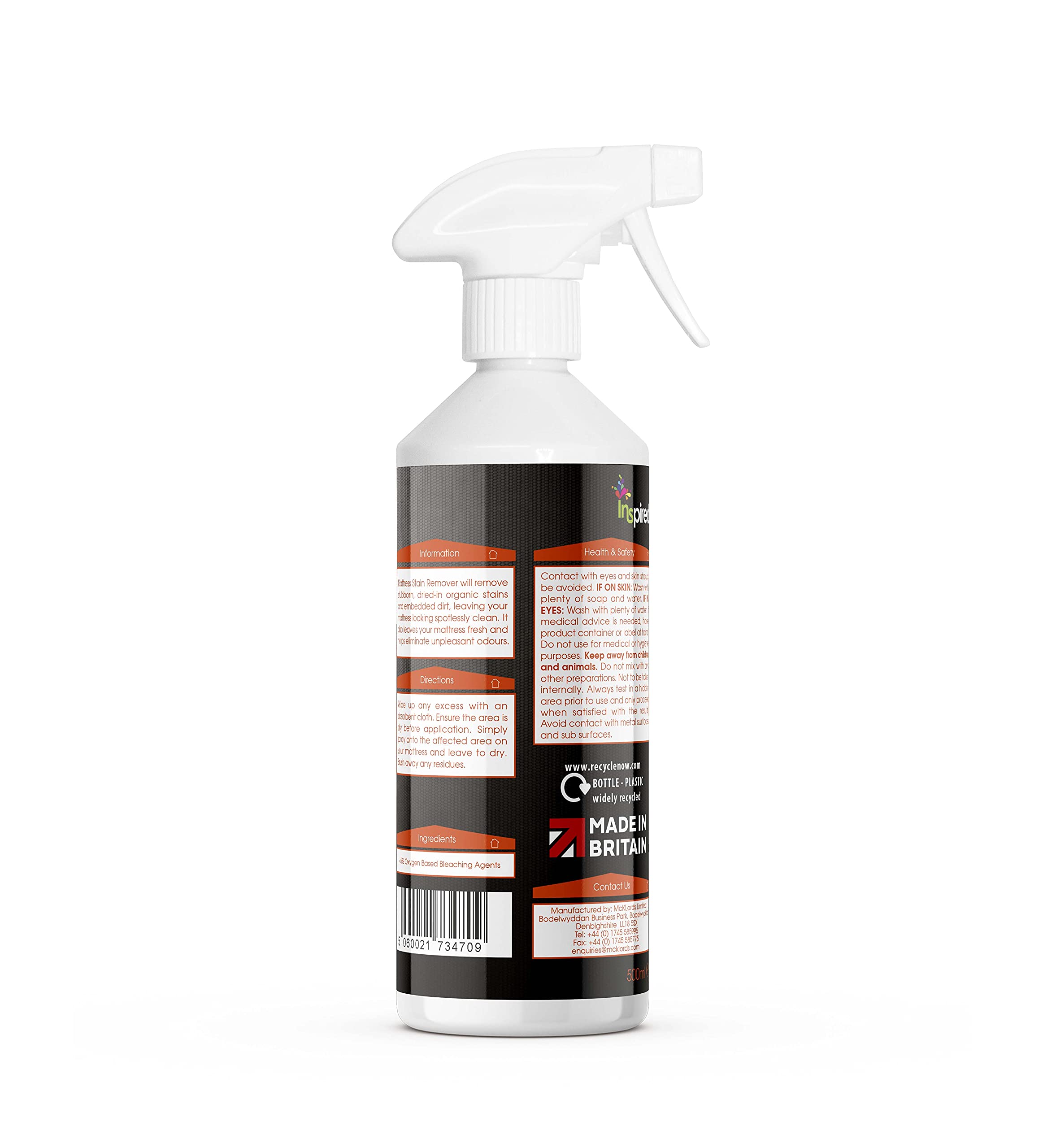 Inspired Professional Mattress Stain Remover Foam - Organic Stain Removal | 500 ml 7