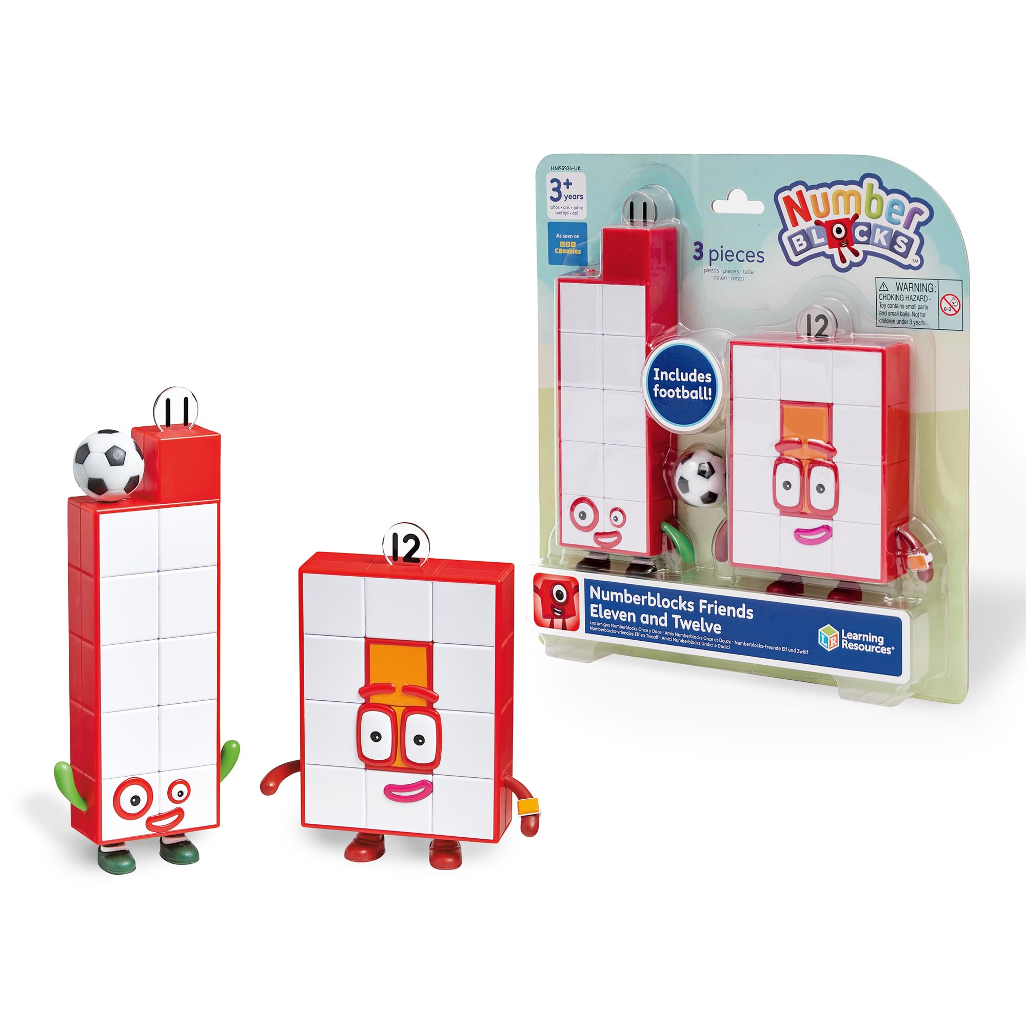 Learning Resources Numberblocks Eleven and Twelve Figure Set - Educational Counting Toy for Ages 3+