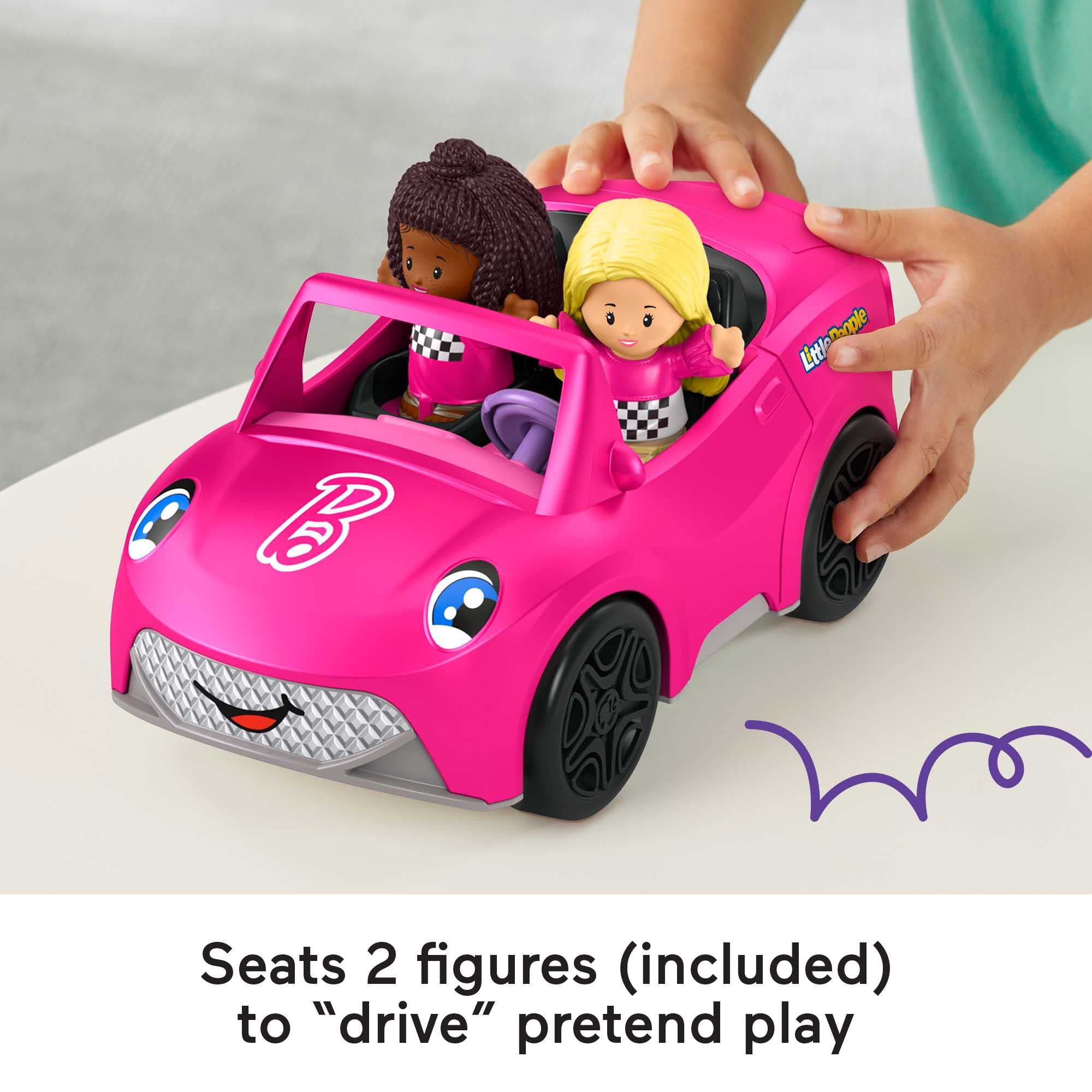 Barbie HJN53 Convertible Playset - Musical Push-Along Vehicle with Figures for Toddlers 8