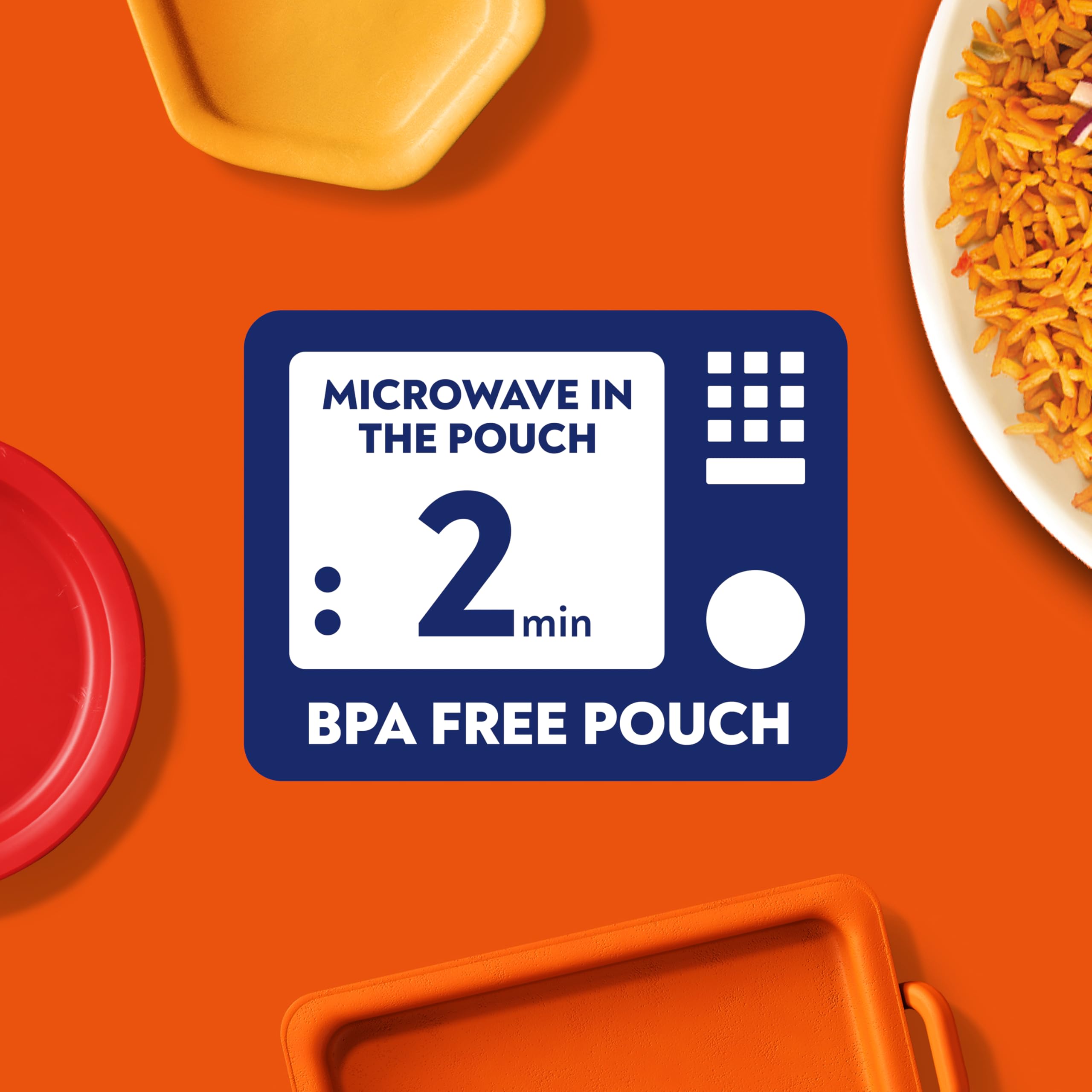 Ben's Original Peri Peri Microwave Rice, 6 x 220g Pouches - Vegetarian, No Artificial Additives 3