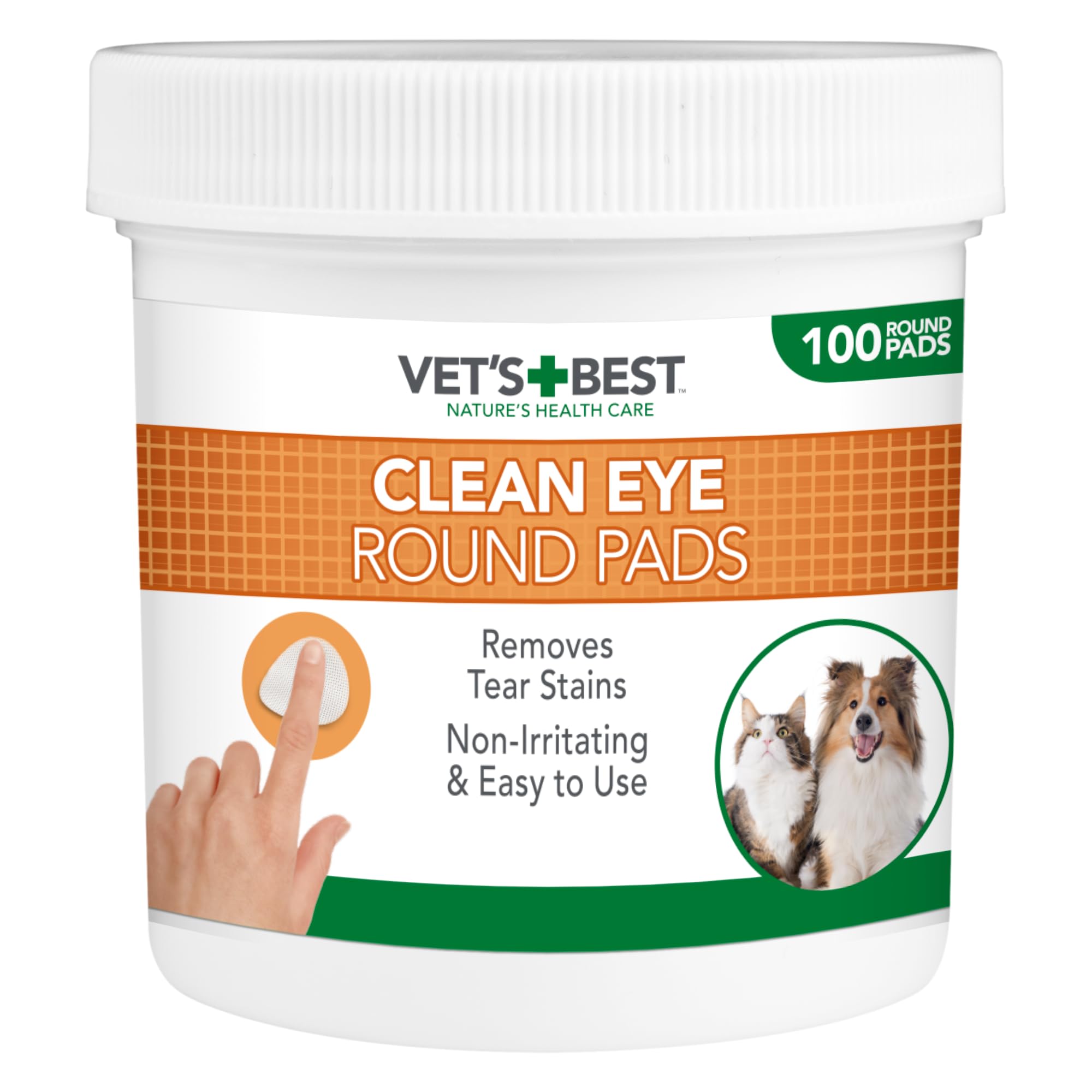 Vet's Best Natural Eye Cleansing Wipes for Dogs - 100 Disposable Wipes for Tear Stains 1