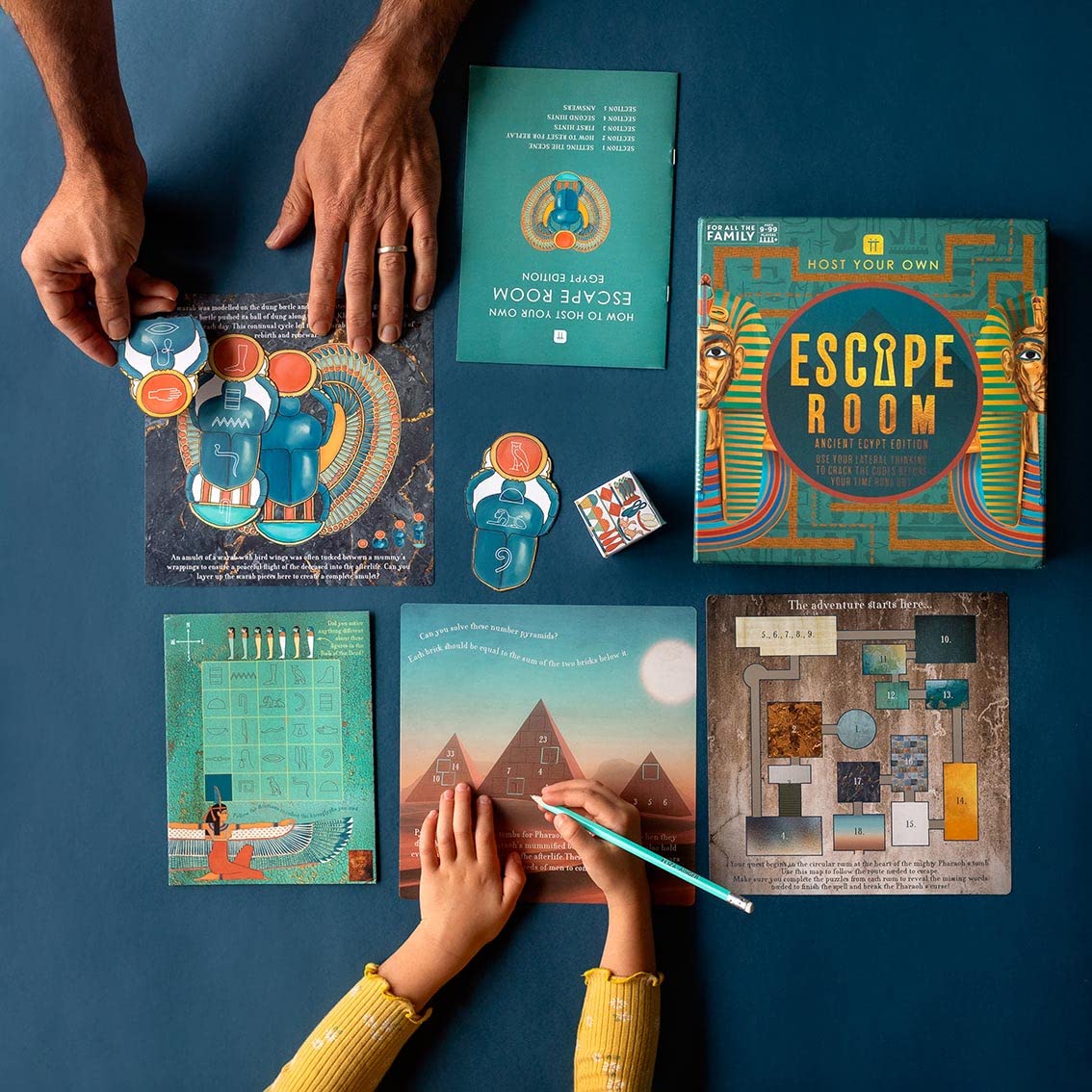 Talking Tables Egyptian Theme Host Your Own Escape Room Game for Kids