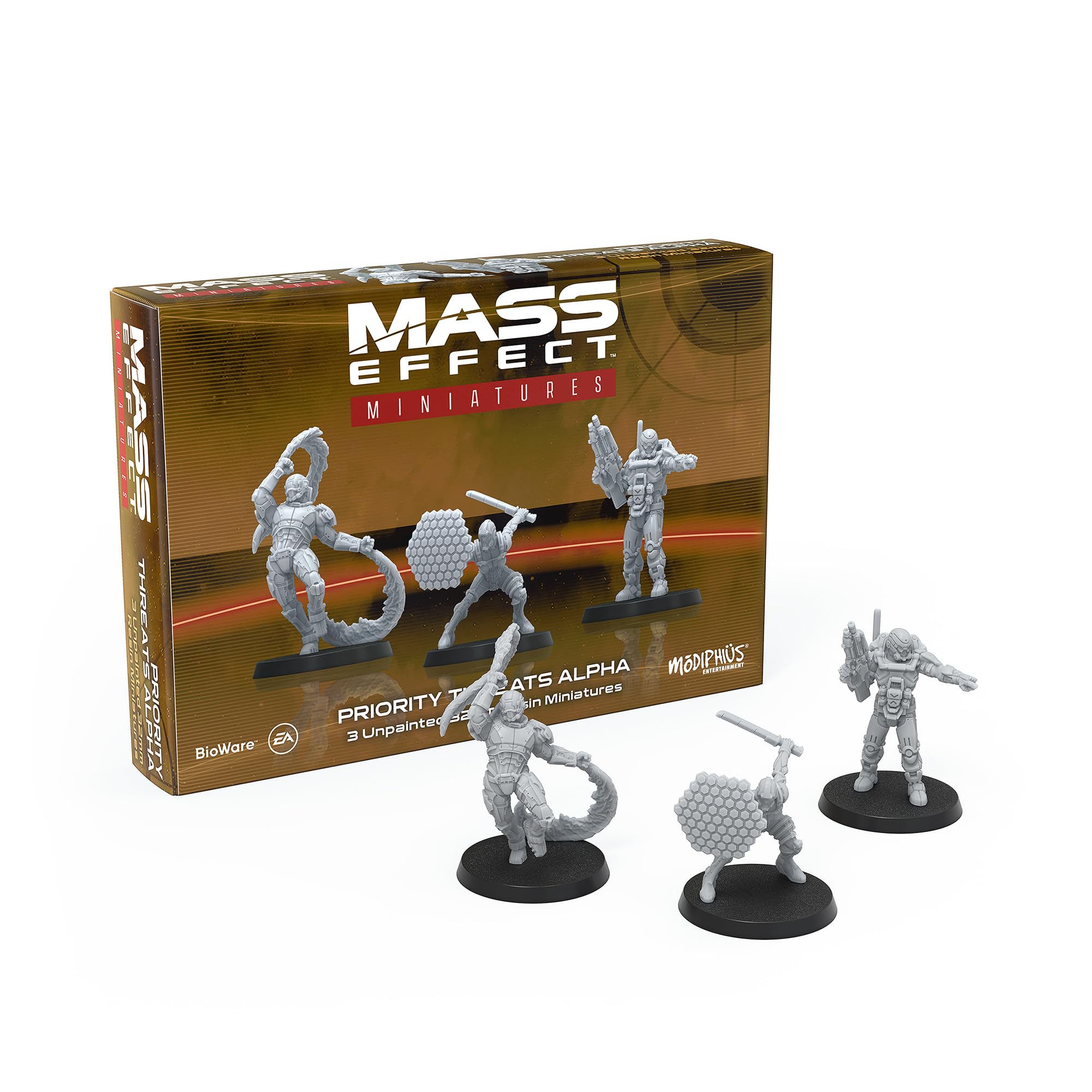 Modiphius Mass Effect Priority Threats Alpha Resin Collectors Miniature Set