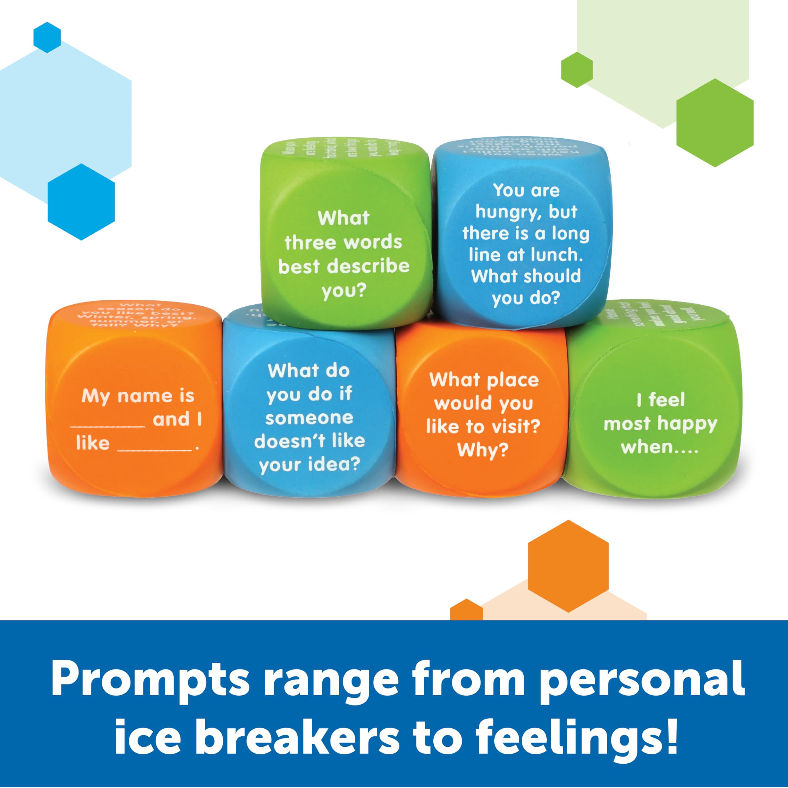 Learning Resources Let’s Talk SEL Cubes - Educational Social-Emotional Learning Game for Kids Ages 5-9 10