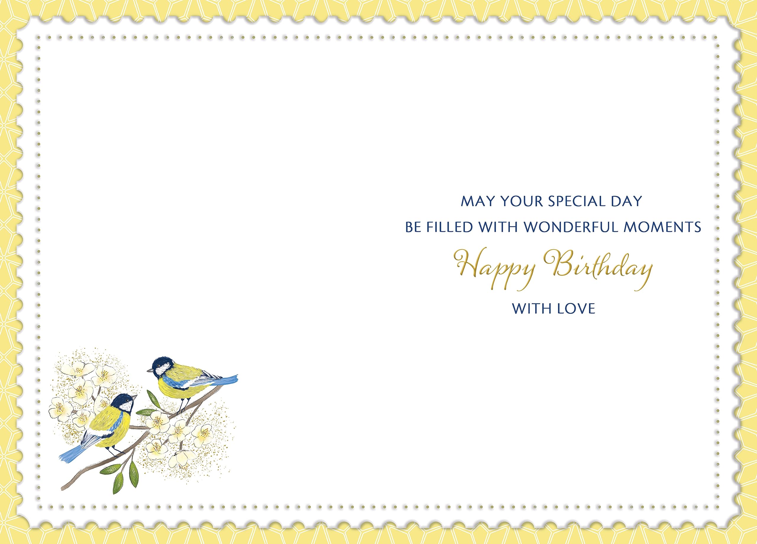 Piccadilly Greetings Grandma Birthday Card with Envelope | Bird Theme | 7 x 5 Inches 2
