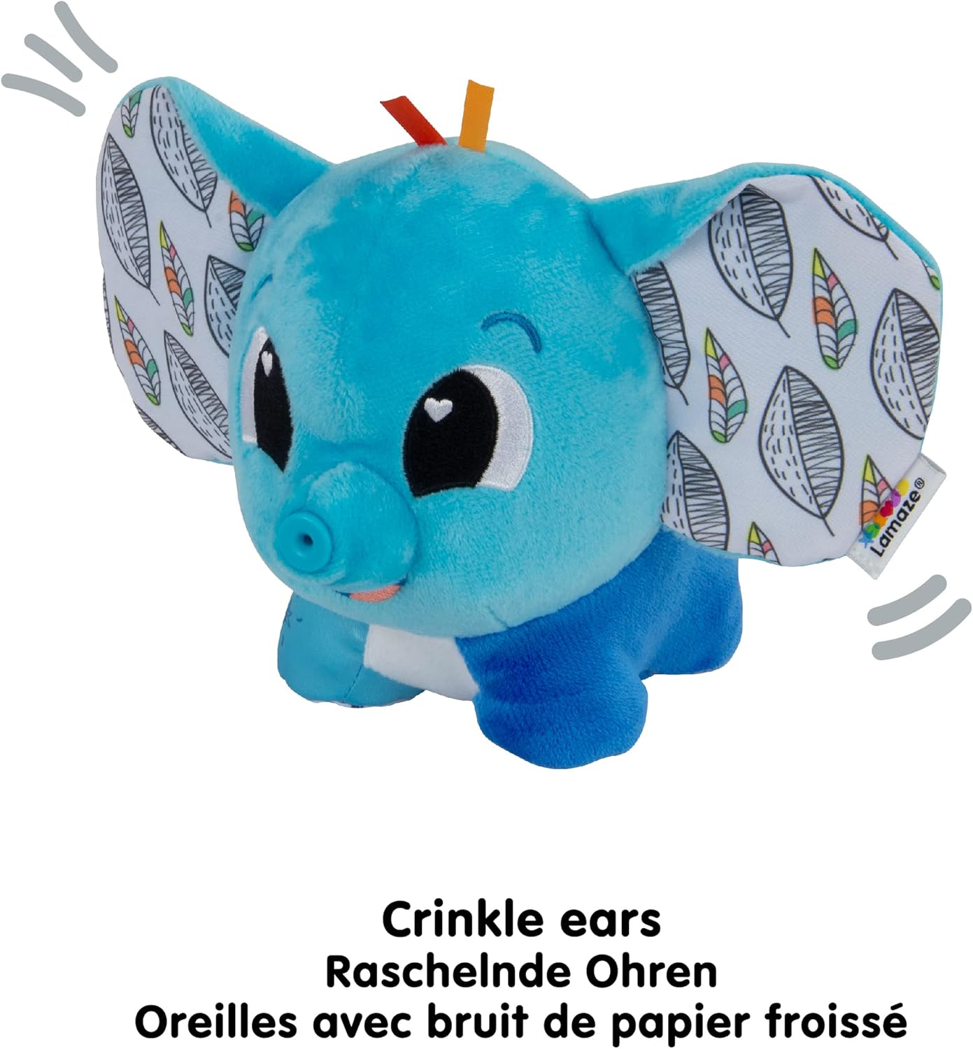 Lamaze Puffaboo Elephant - Sensory Plush Toy for Newborns & Babies 5