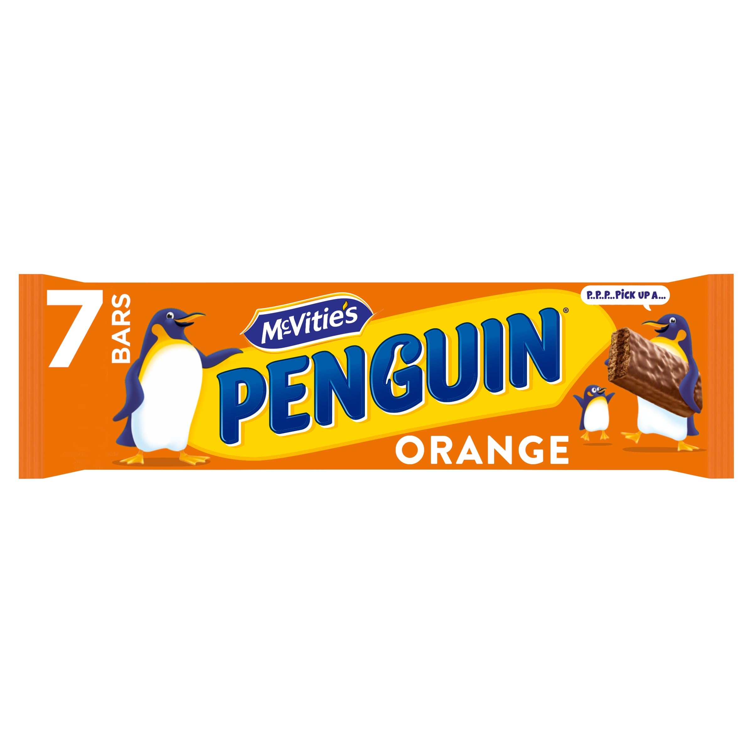McVitie's Penguin Orange Biscuit Bar, 7 x 24.6g (170g Total)