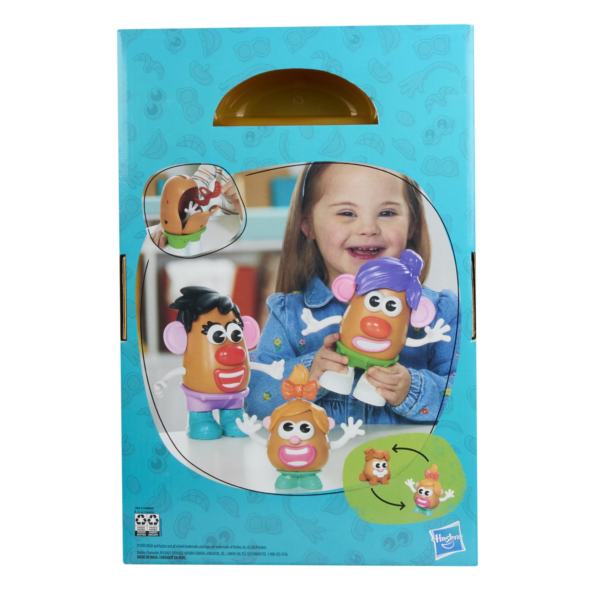 Potato Head Super Spud Toy Set - 42-Piece Family Playset with Storage Container 5