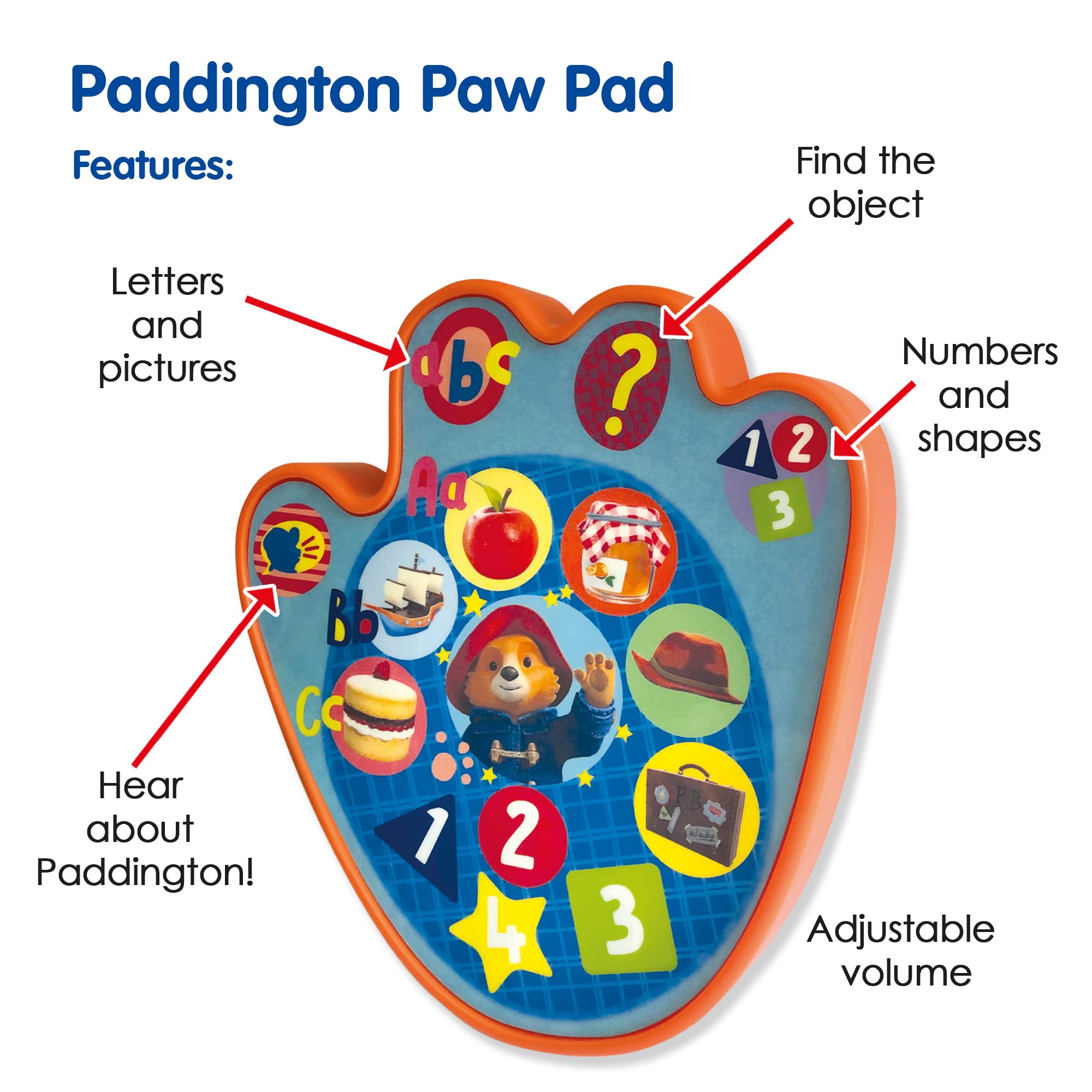 Paddington and Friends Interactive Bear Paw Pad - Educational Learning Toy for Ages 3+ 9