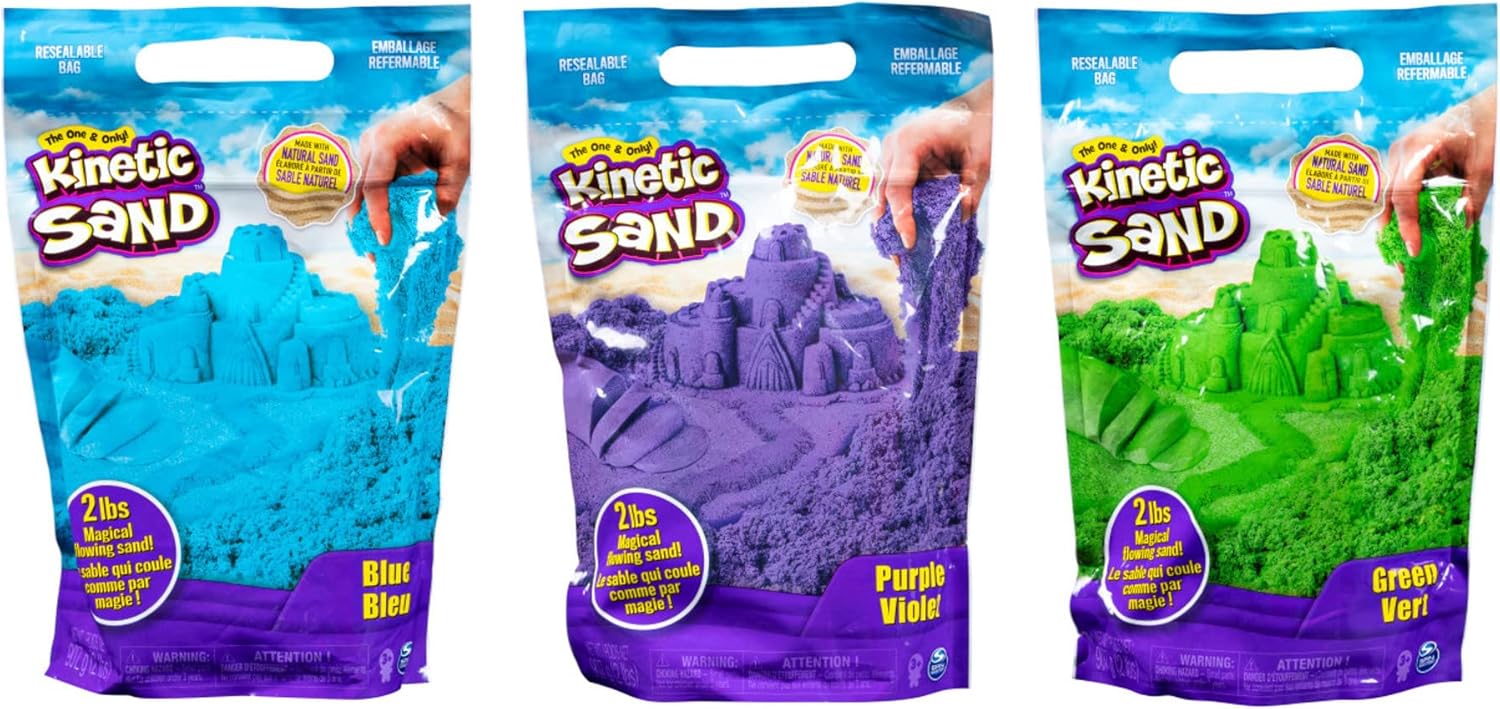 Kinetic Sand 0.9 kg Colour Pack - Mix, Mould & Create Sensory Play for Kids 3+