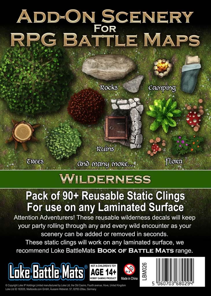 Loke BattleMats Game Board Book: Additional Decorations (Wild Region)