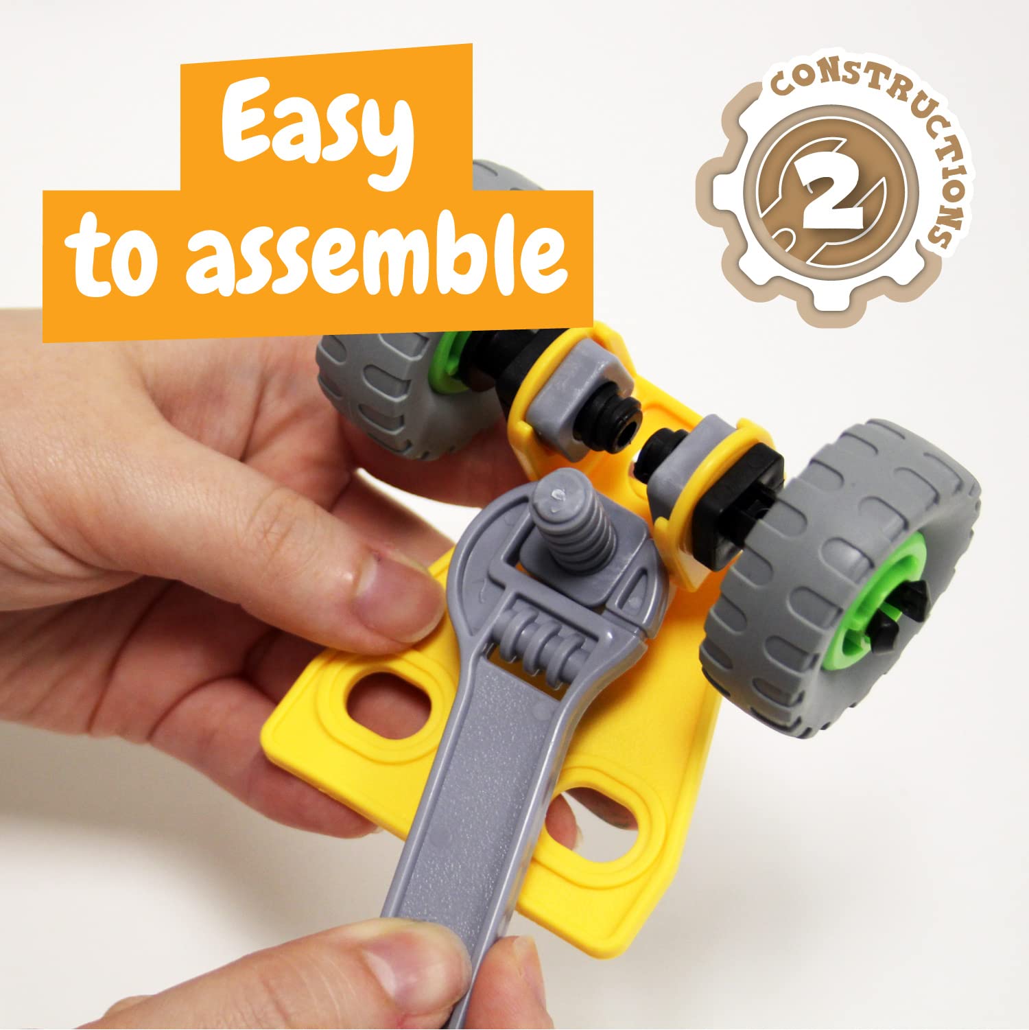 Science4you Auto Mechanics Laboratory - Build Your Own Car and Tractor Kit for Kids 4+ 6