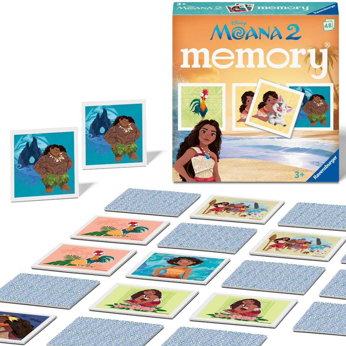 Ravensburger Disney Moana 2 Mini Memory Matching Card Game