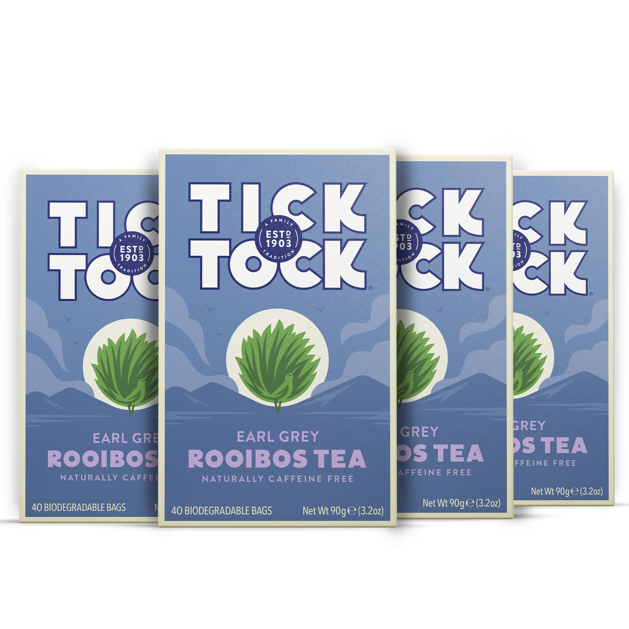 Tick Tock Earl Grey Rooibos Tea - Naturally Decaf Tea Bags