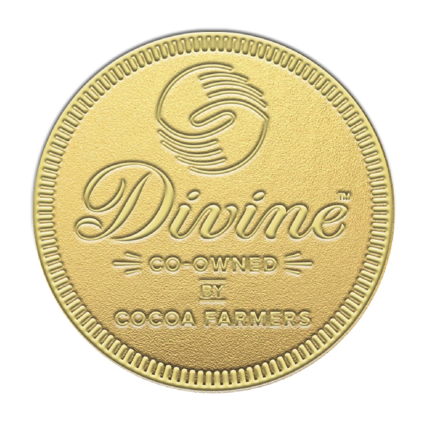 Divine Giant Milk Chocolate Coin - 58g Fairtrade Chocolate Treat