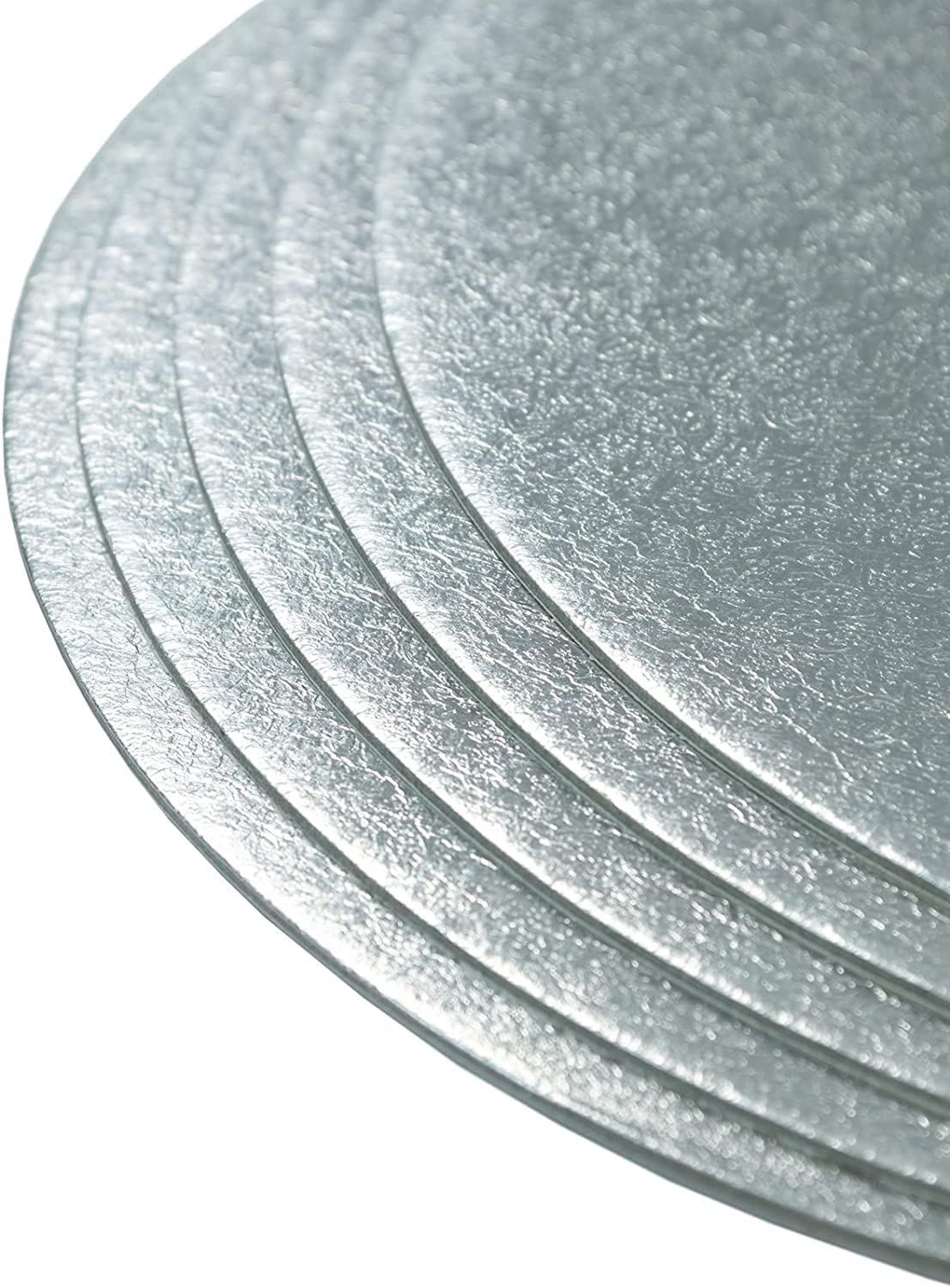 Culpitt - Round Cake Boards 6 Inch (1.8mm Thick) Silver Foil Finish (Pack of 25) 3