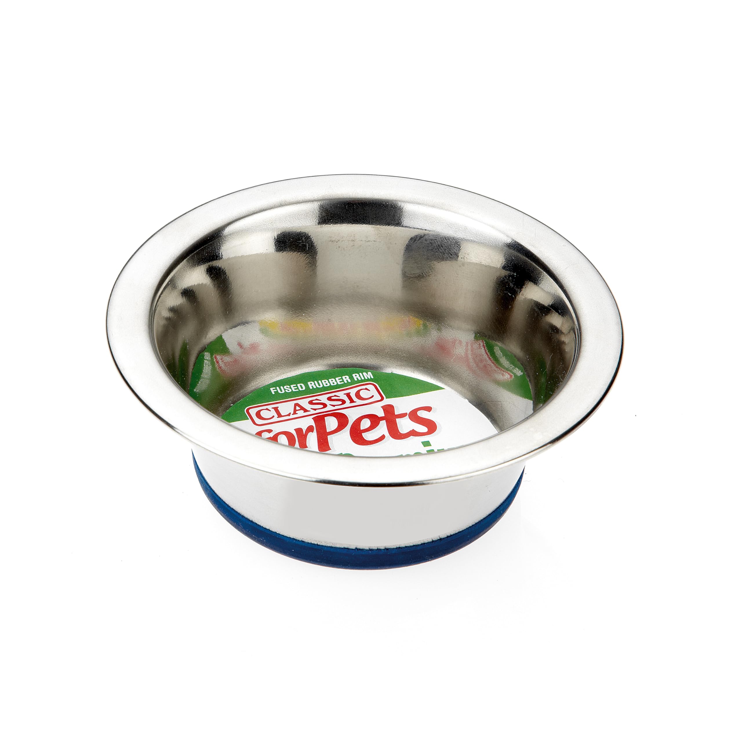 CLASSIC Non-Slip Stainless Steel Dog Bowl - 900ml Capacity | 6.5 inch Diameter