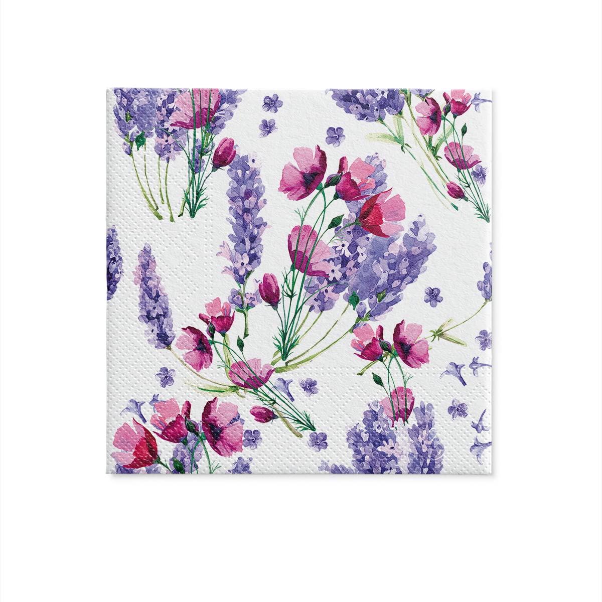 PAW Fragrant Lavender Wild Flowers 3-Ply Napkins (33 x 33 cm) – 20 Pieces 5
