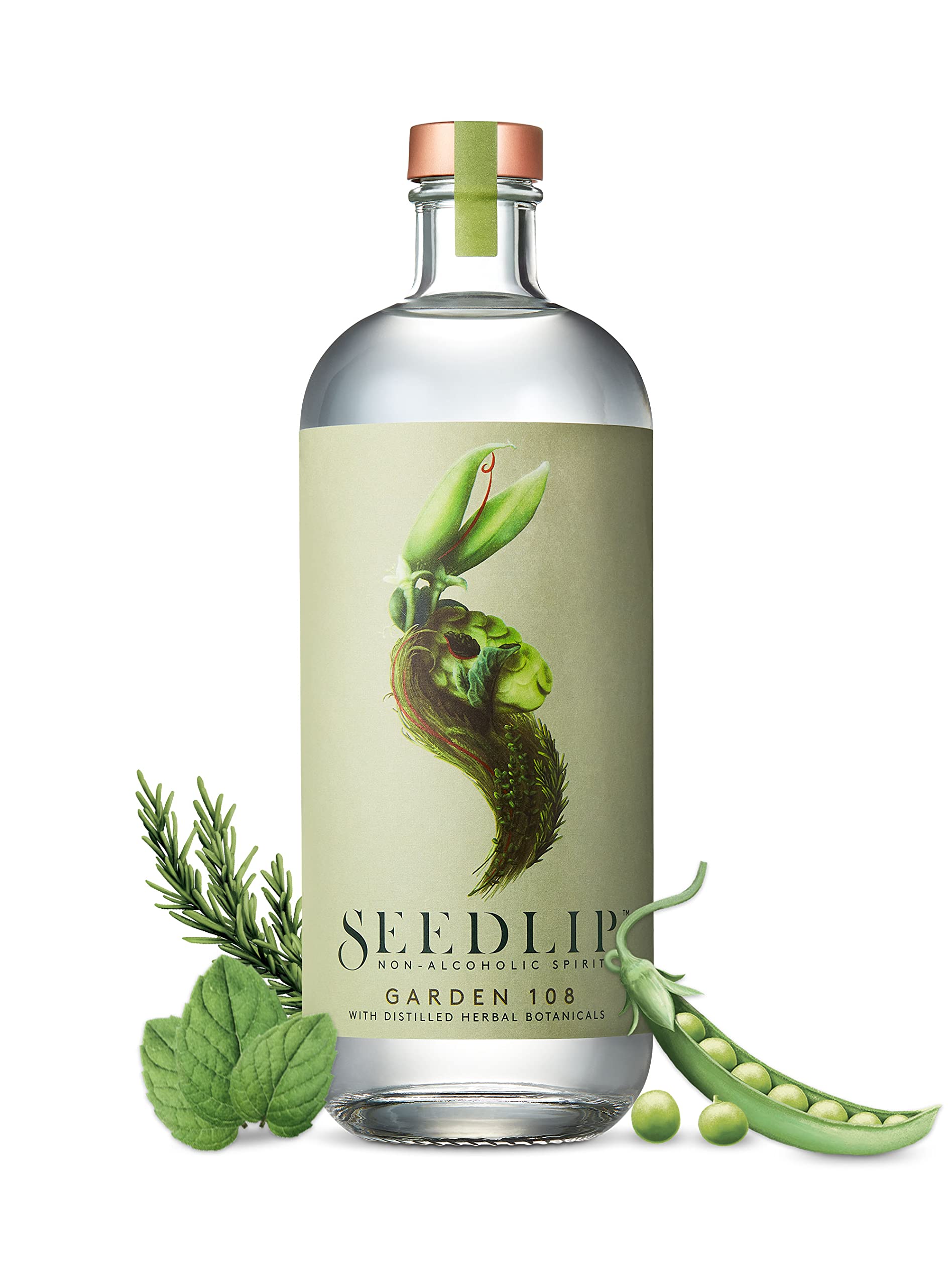 SEEDLIP Garden 108 - Non-Alcoholic Herbal Botanical Spirit | 70cl