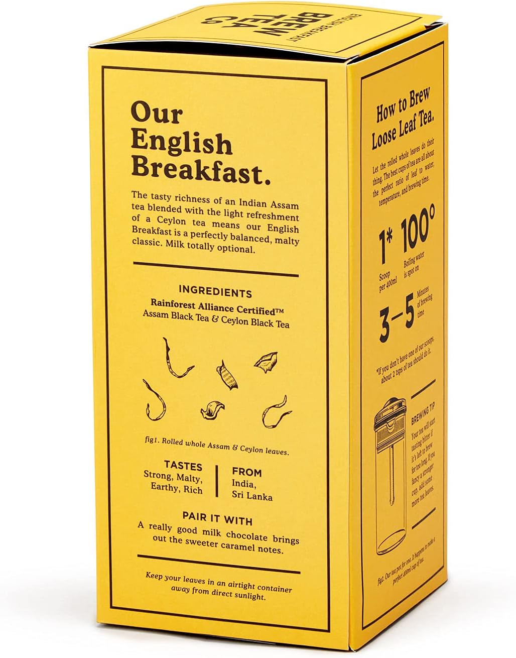 Brew Tea Co English Breakfast - Strong and Malty - 113g Loose Leaf Tea 4