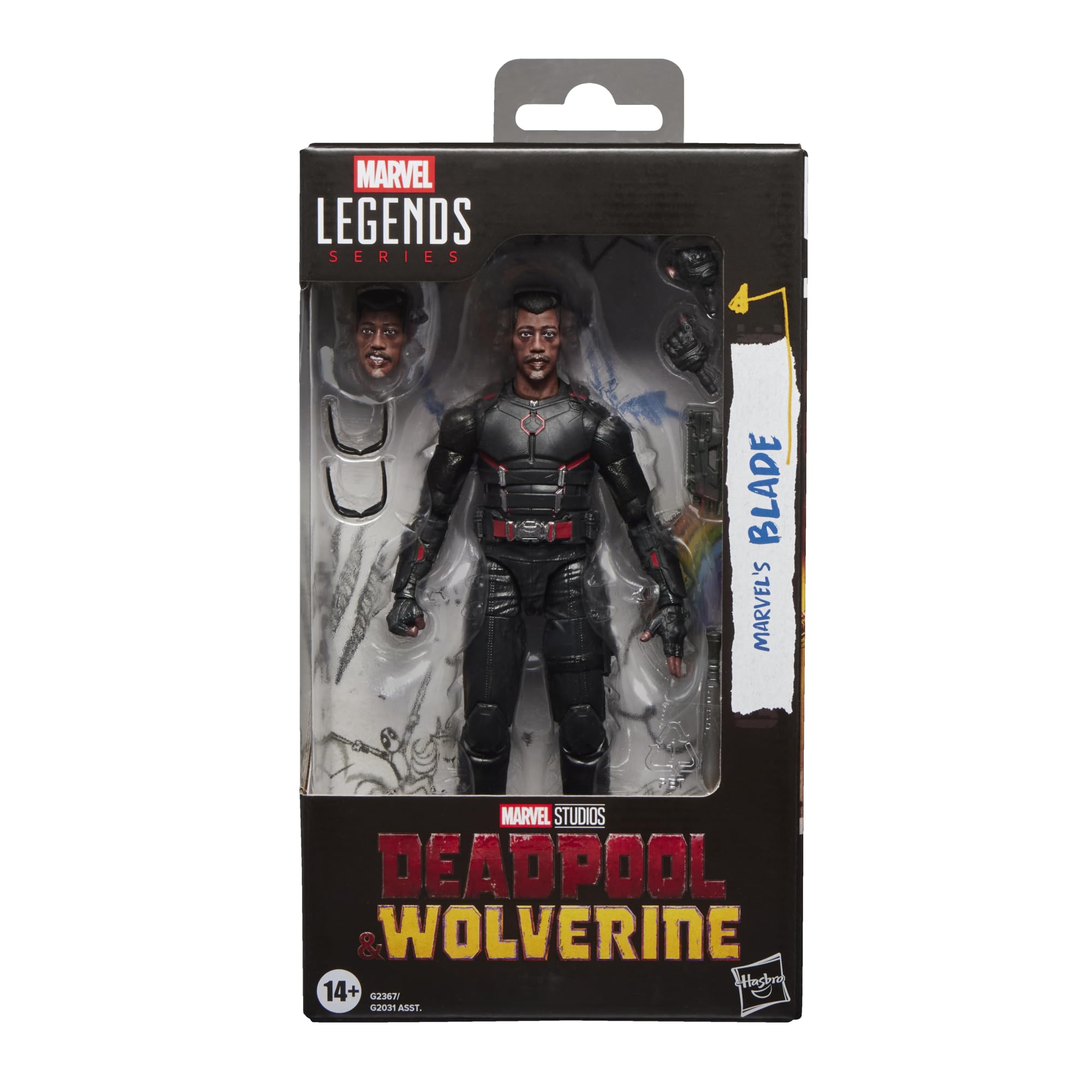 Marvel Legends Series Marvel's Blade Action Figure | 6-Inch Scale | 20+ Points of Articulation