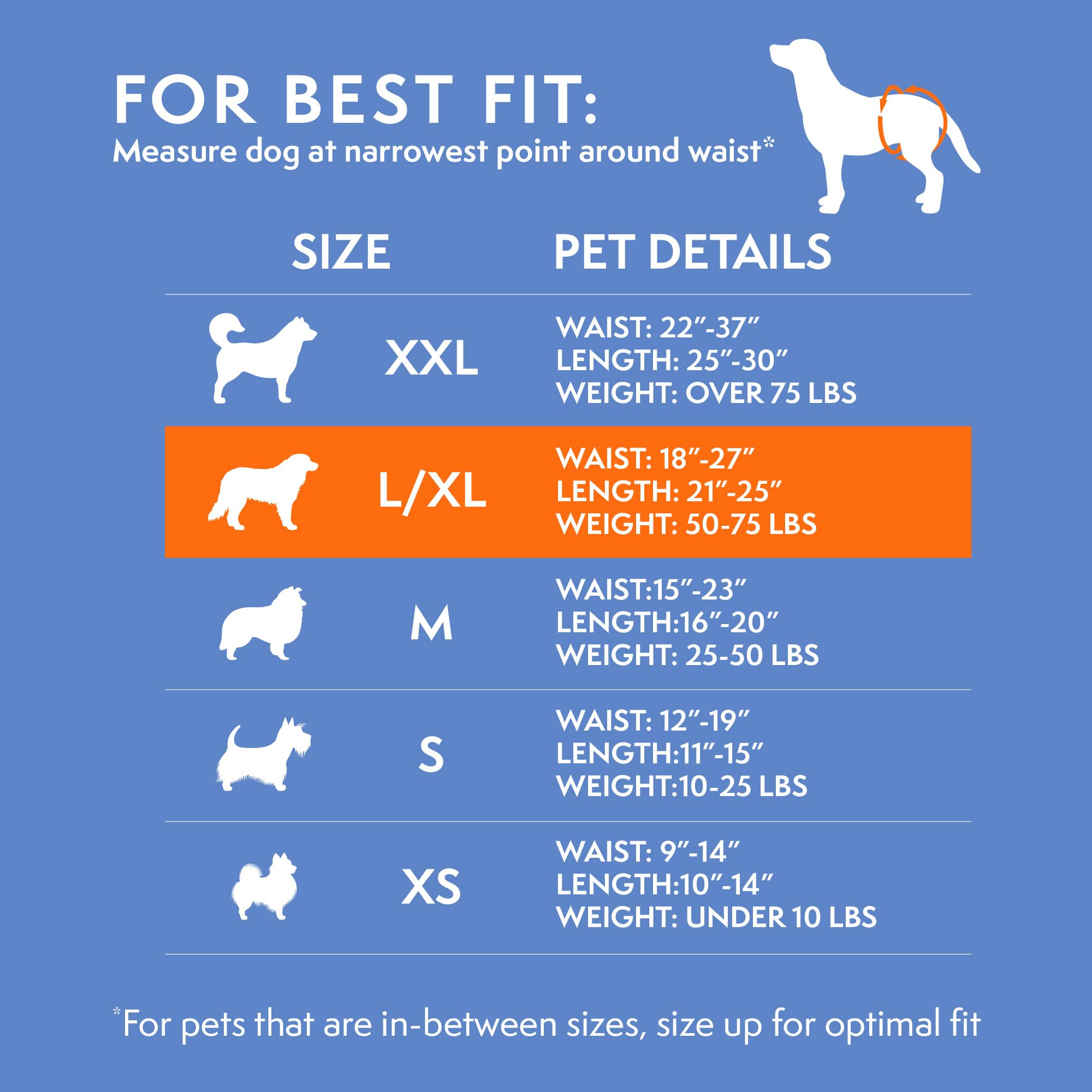 Simple Solution True Fit Disposable Dog Diapers for Female Dogs | Size L/XL | 18-27 inch Waist 4