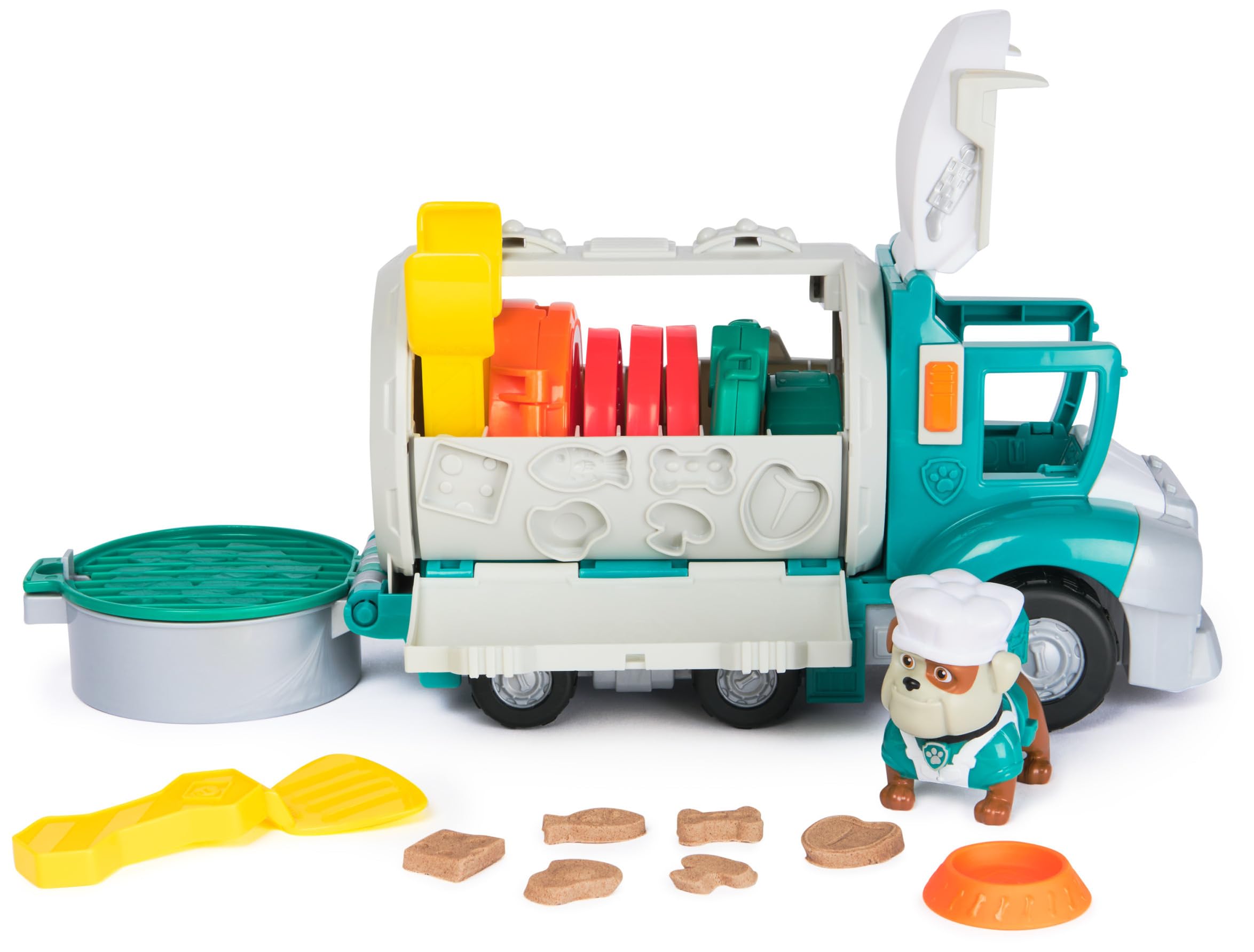 Rubble and Crew Growlin’ Grub Food Truck Playset - Construction & Kitchen Toy for Ages 3+