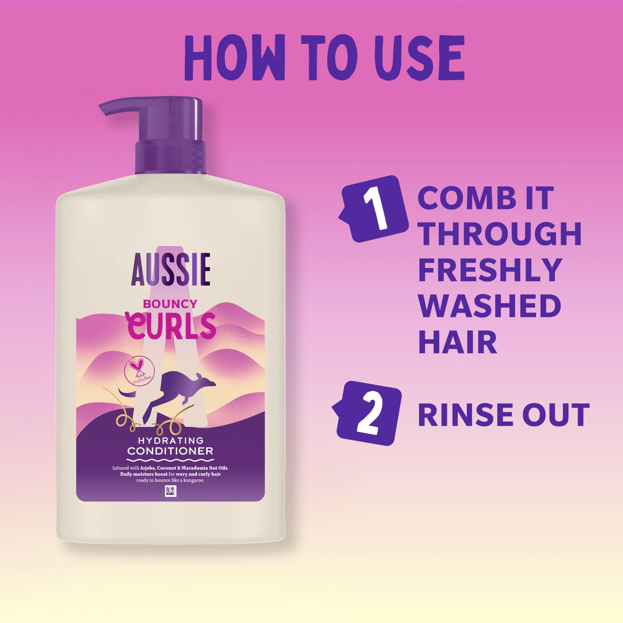 Aussie Bouncy Curls Hydrating Conditioner (1L) - Lightweight Moisture for Curly & Wavy Hair 5