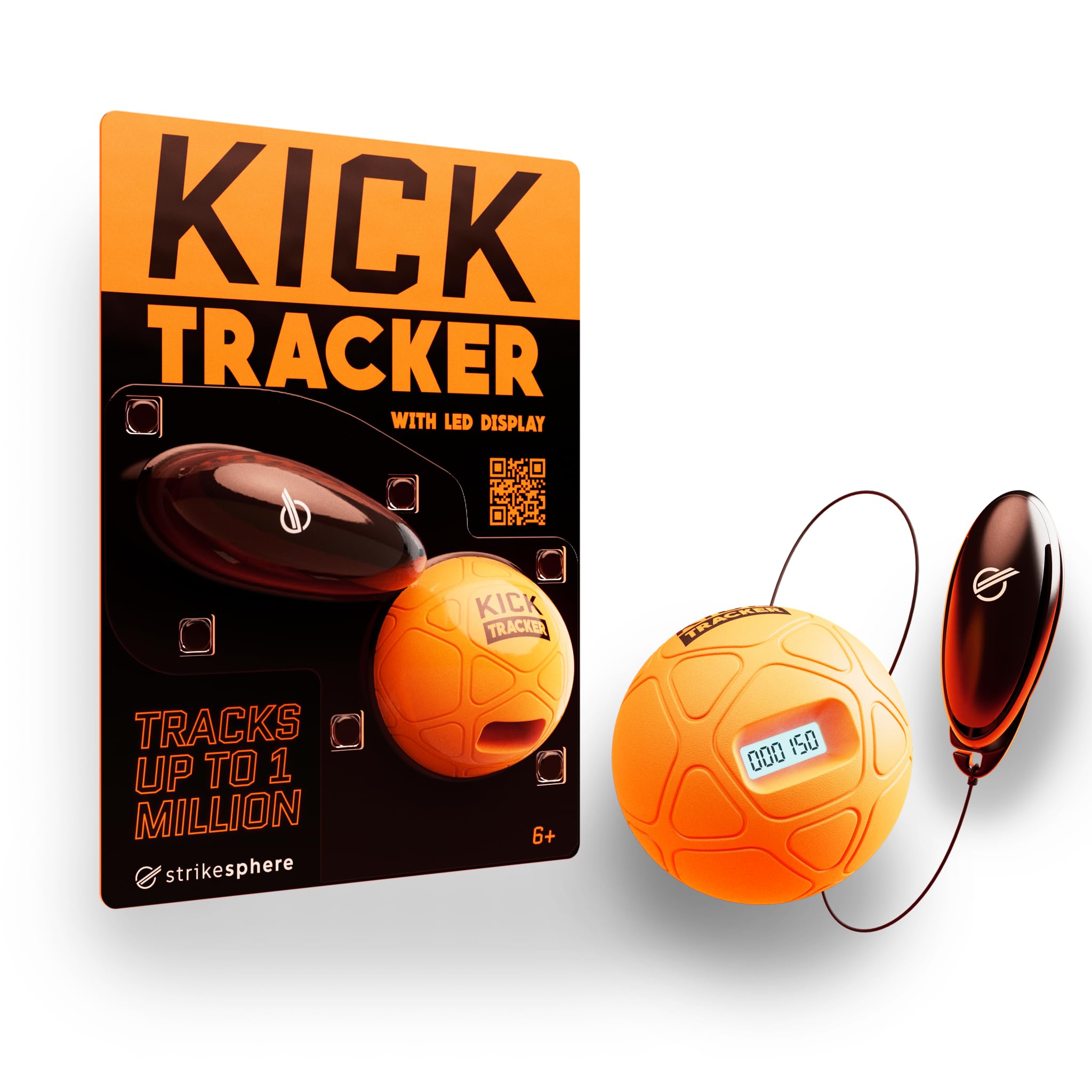 Strikesphere Smart Ball 1002 Kick Tracker - Football Skill Counter for Ages 6+