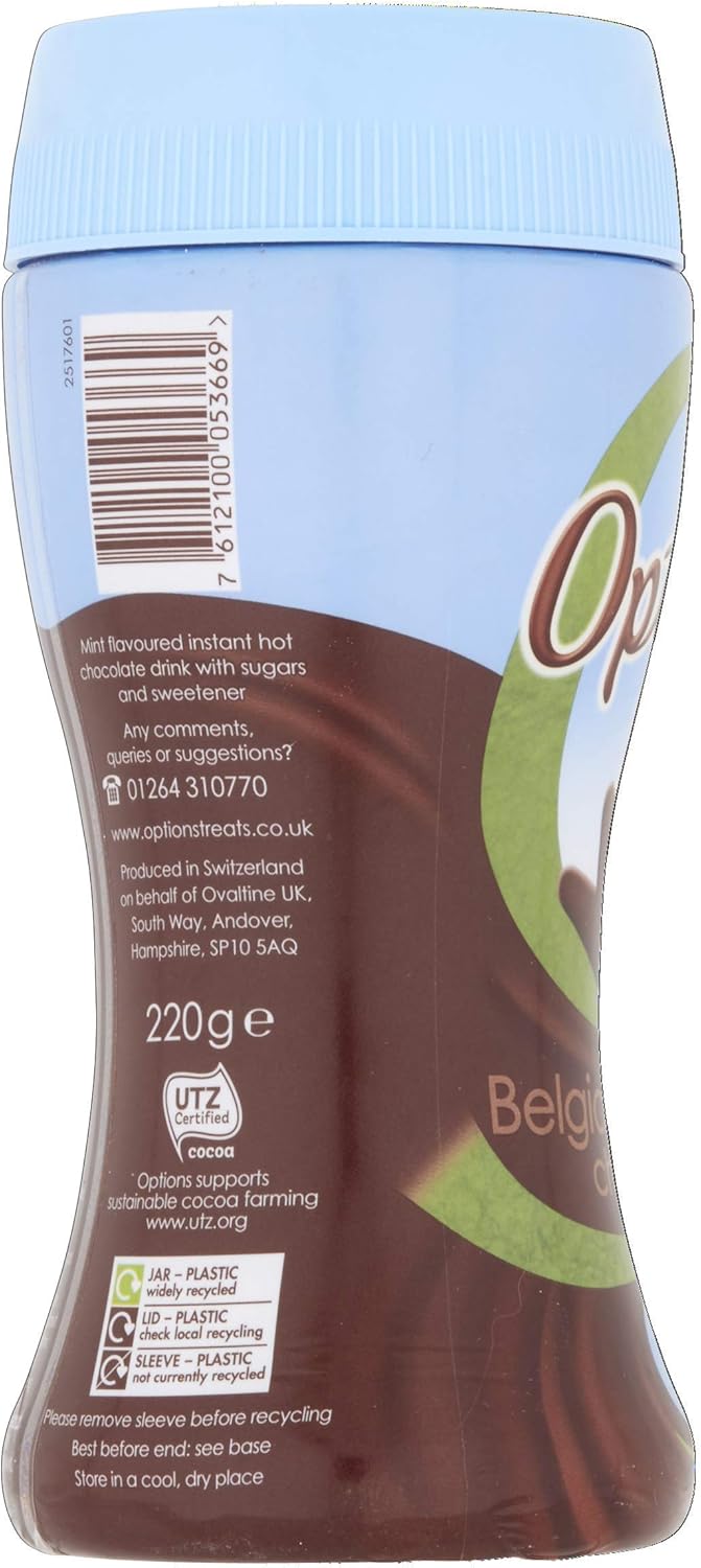 Twinings - Options Mint Hot Chocolate Drink (6 x 220g Jars) 3