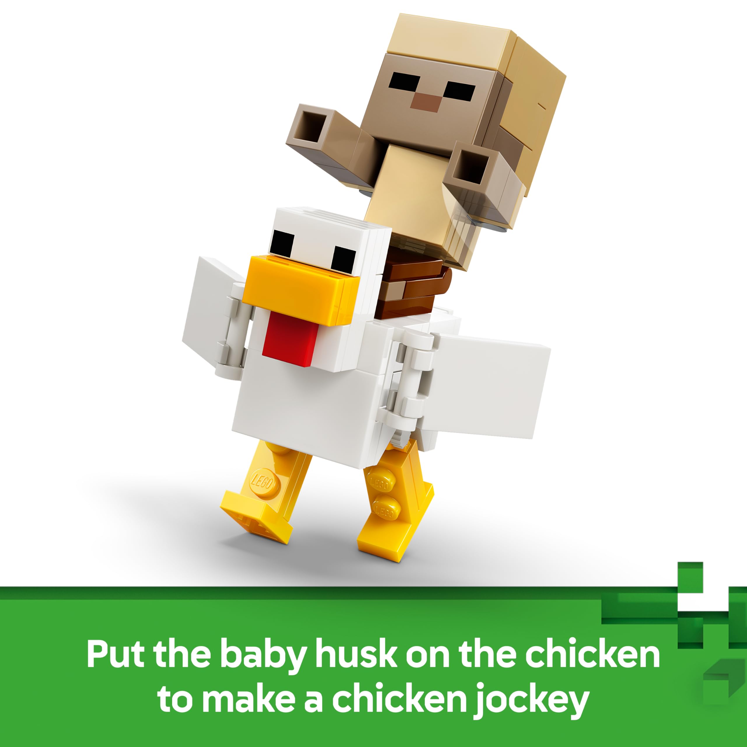 LEGO Minecraft Chicken Jockey Desert Attack Building Set | 6 Figures | Ages 9+ 5