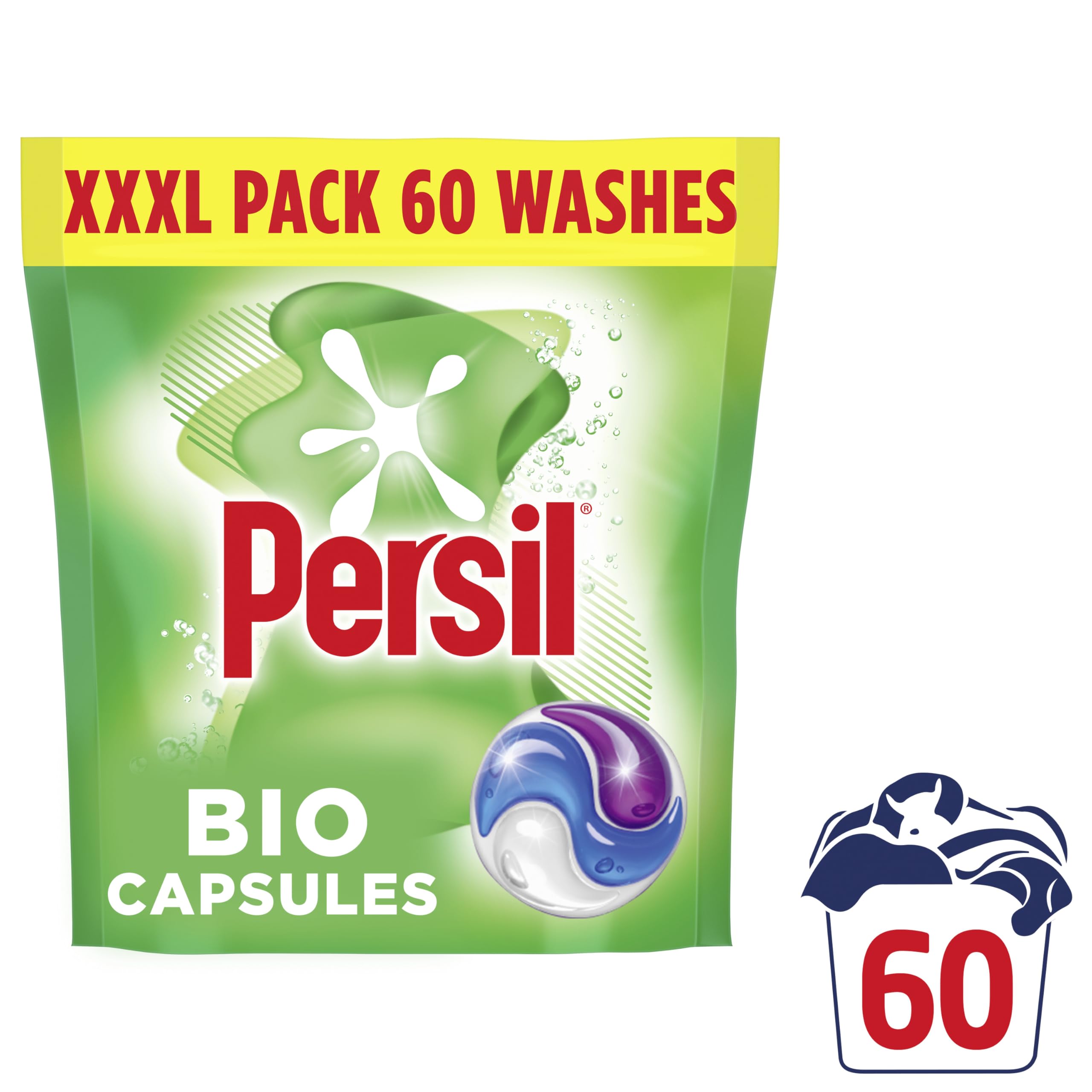 Persil - Bio 3 in 1 Washing Capsules, 60 Washes 3