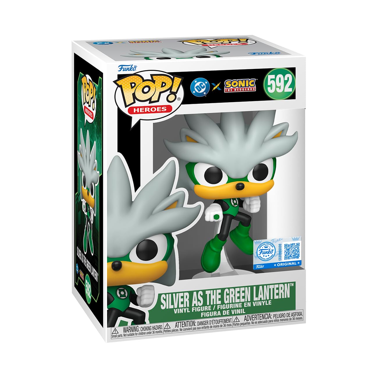Funko Pop! Heroes: Justice League & Sonic - Silver as The Green Lantern Vinyl Figure