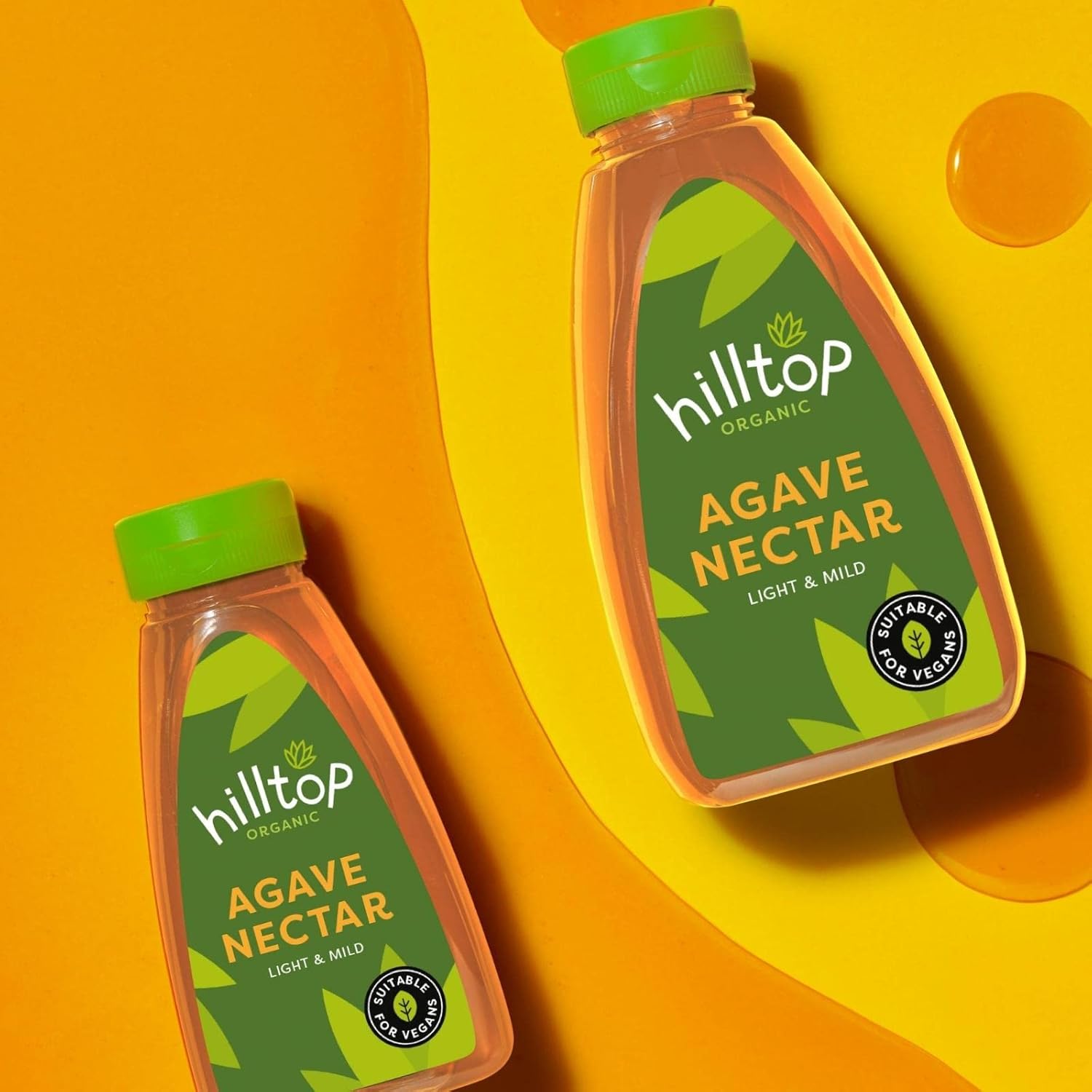 Hilltop Honey - Organic Agave Nectar Squeezy Bottle 330g 5