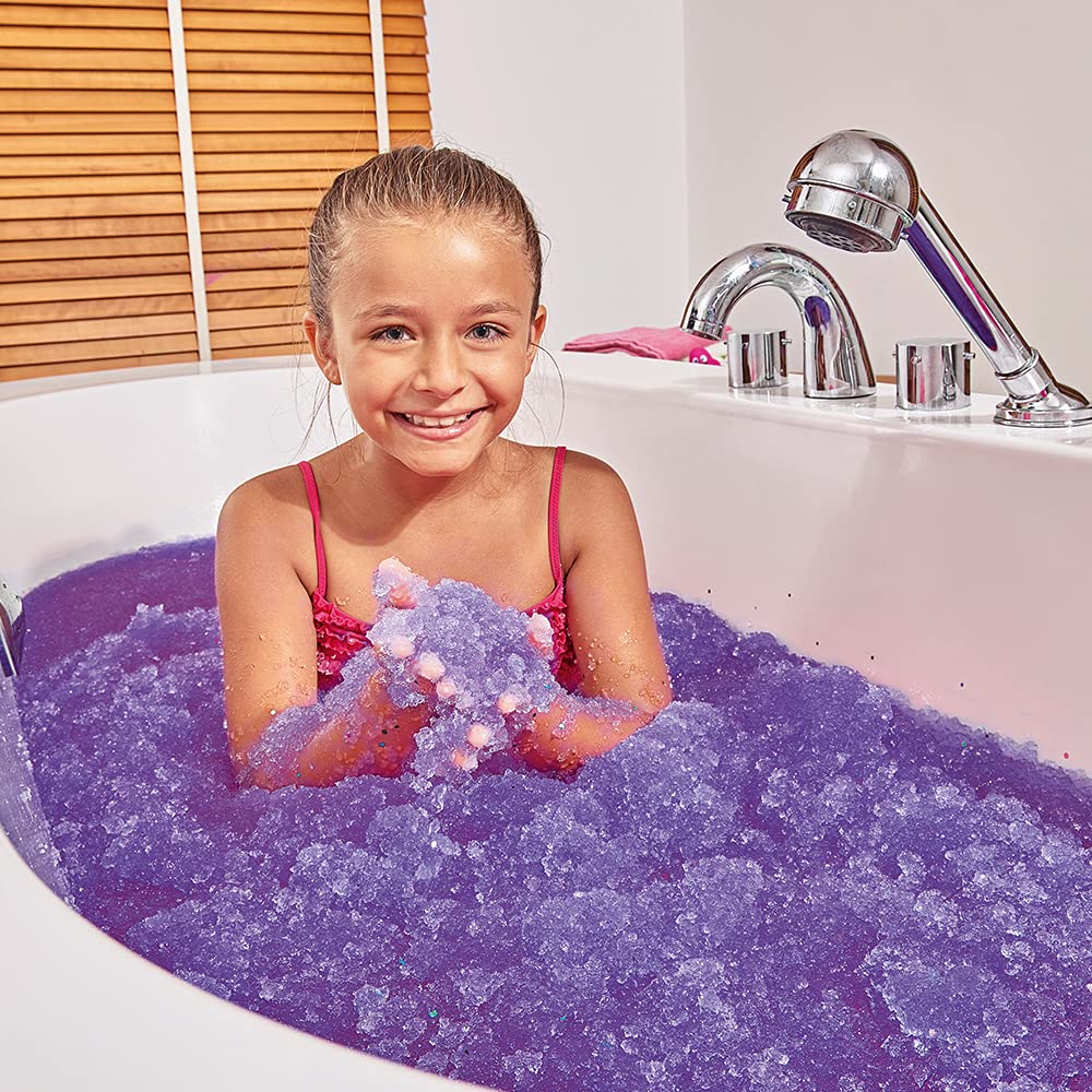 Zimpli Kids Eco Glitter Gelli Baff Purple - Biodegradable Sensory Bath Toy for Messy Play 3