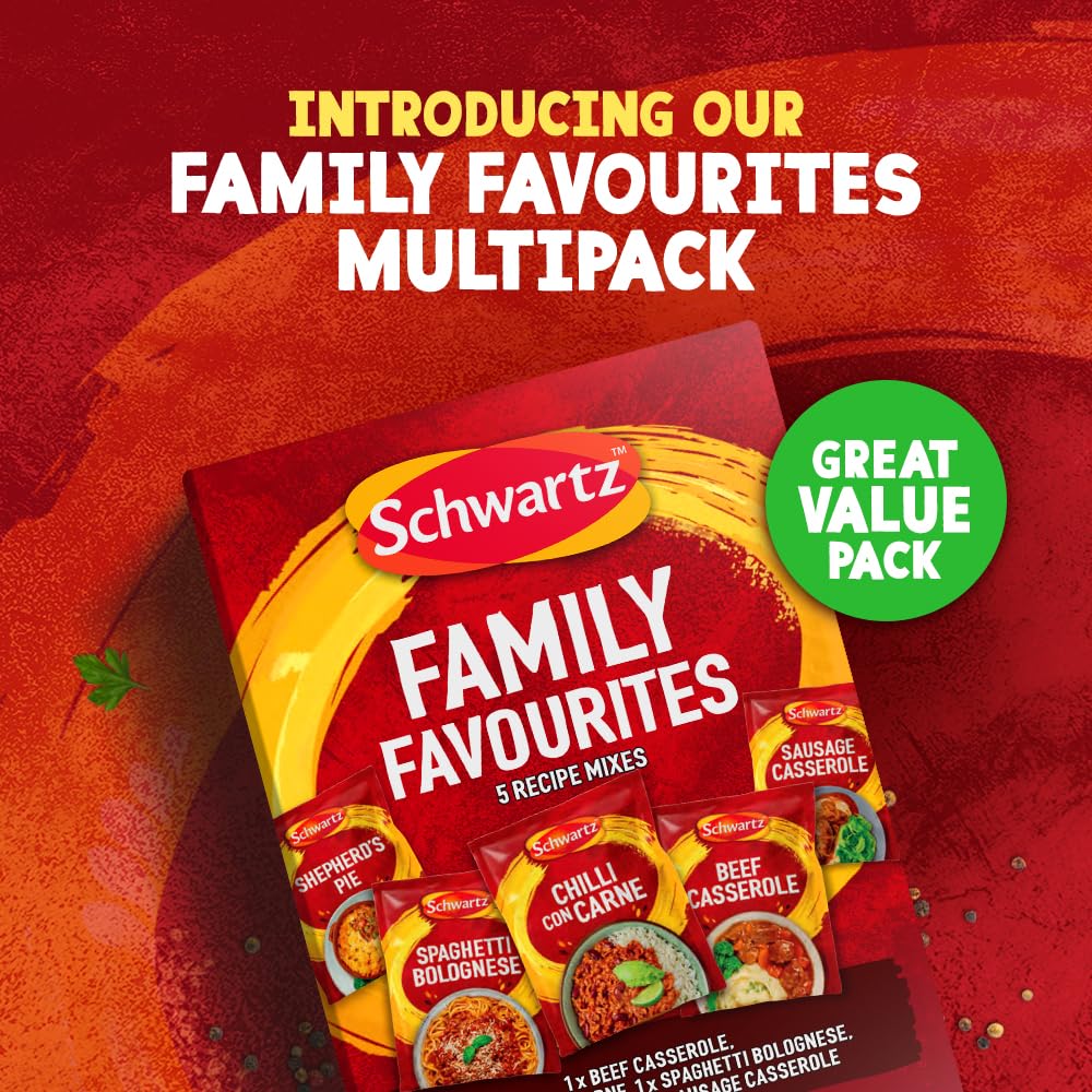 Schwartz - Family Favourites Recipe Mix Bundle Pack of 5 3