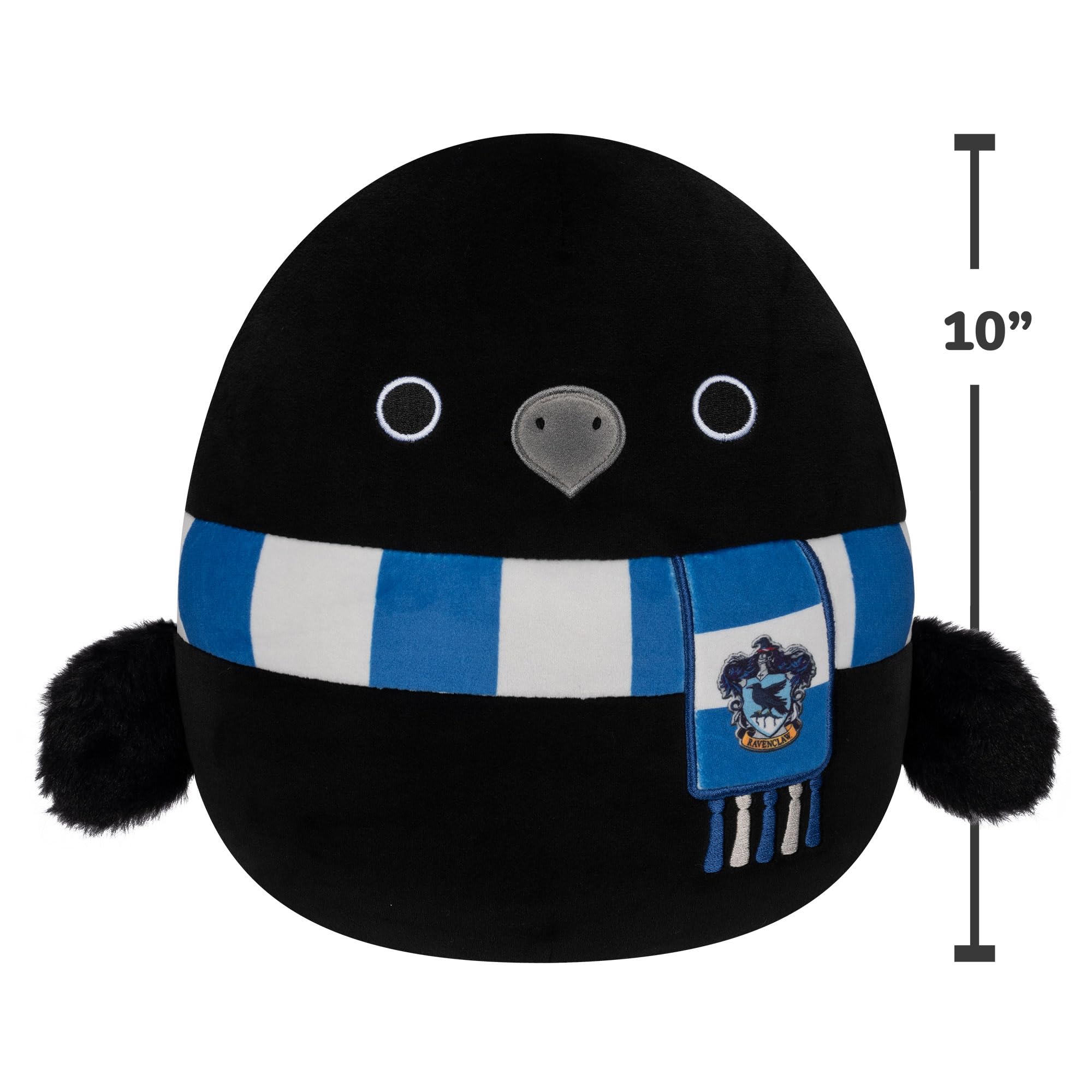 Squishmallows 10-Inch Ravenclaw Raven Plush - Harry Potter Collectible Stuffed Animal 11